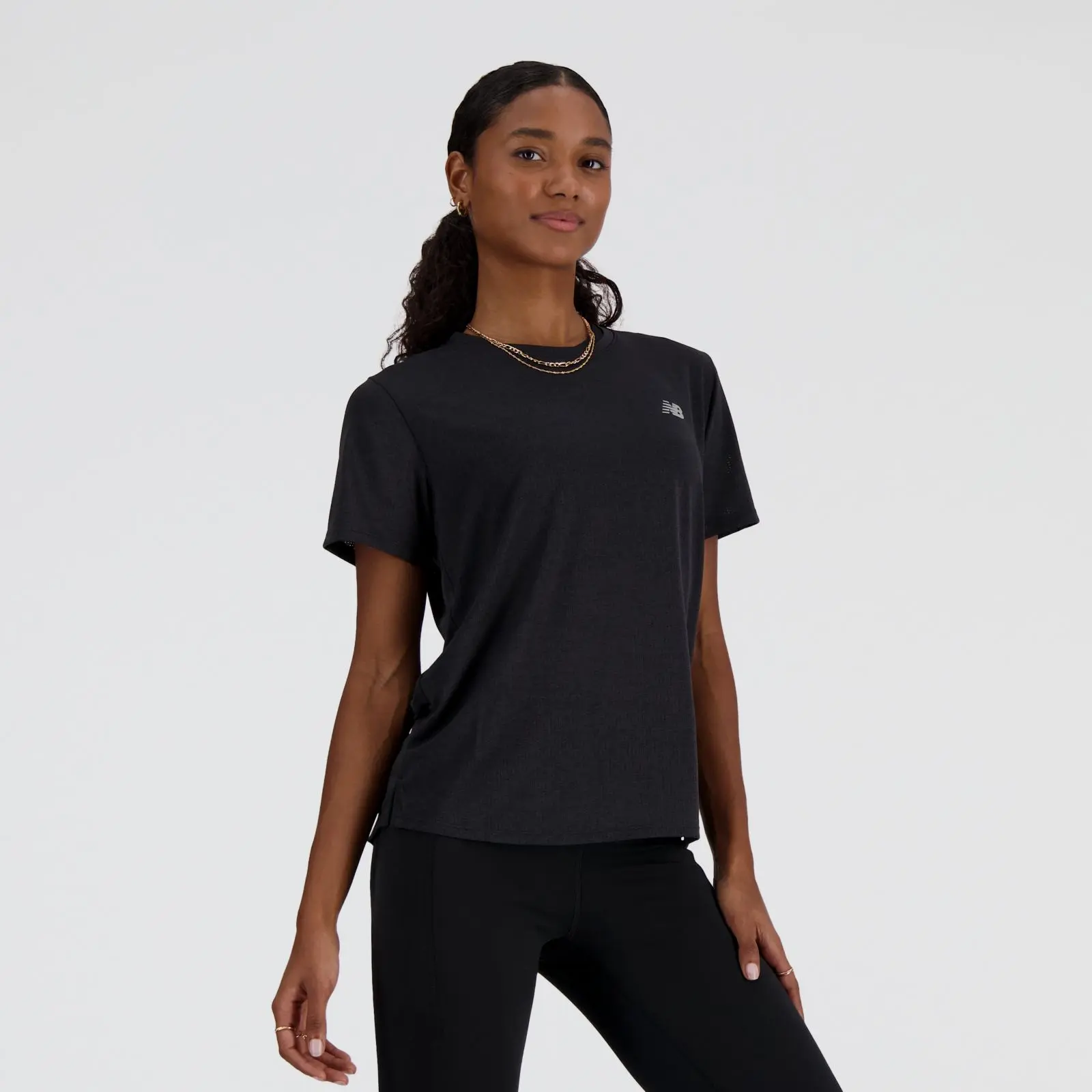 New Balance Remera Athletics T-Shirt WT41253, black, swatch