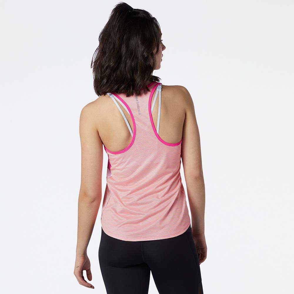 New Balance Musculosa Printed Accelerate Tank WT11223, Print/Fucsia, large