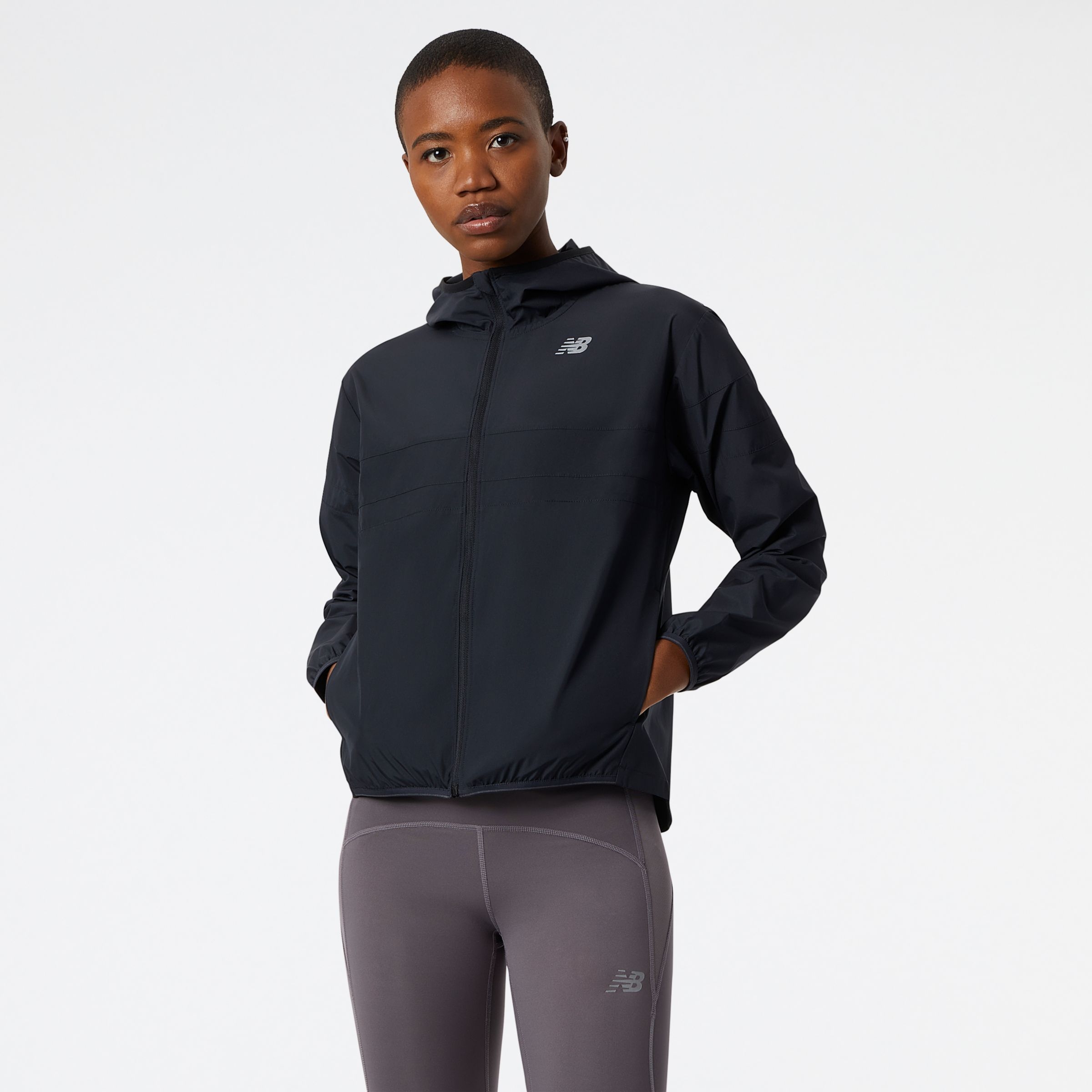 New Balance WJ23236BK Accelerate Jacket, Black, large