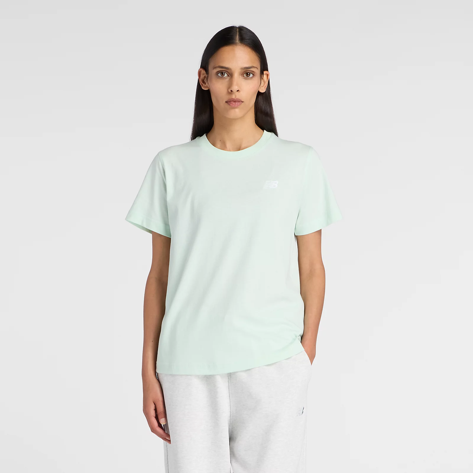New Balance Remera Jersey WTA41509, Aqua, swatch