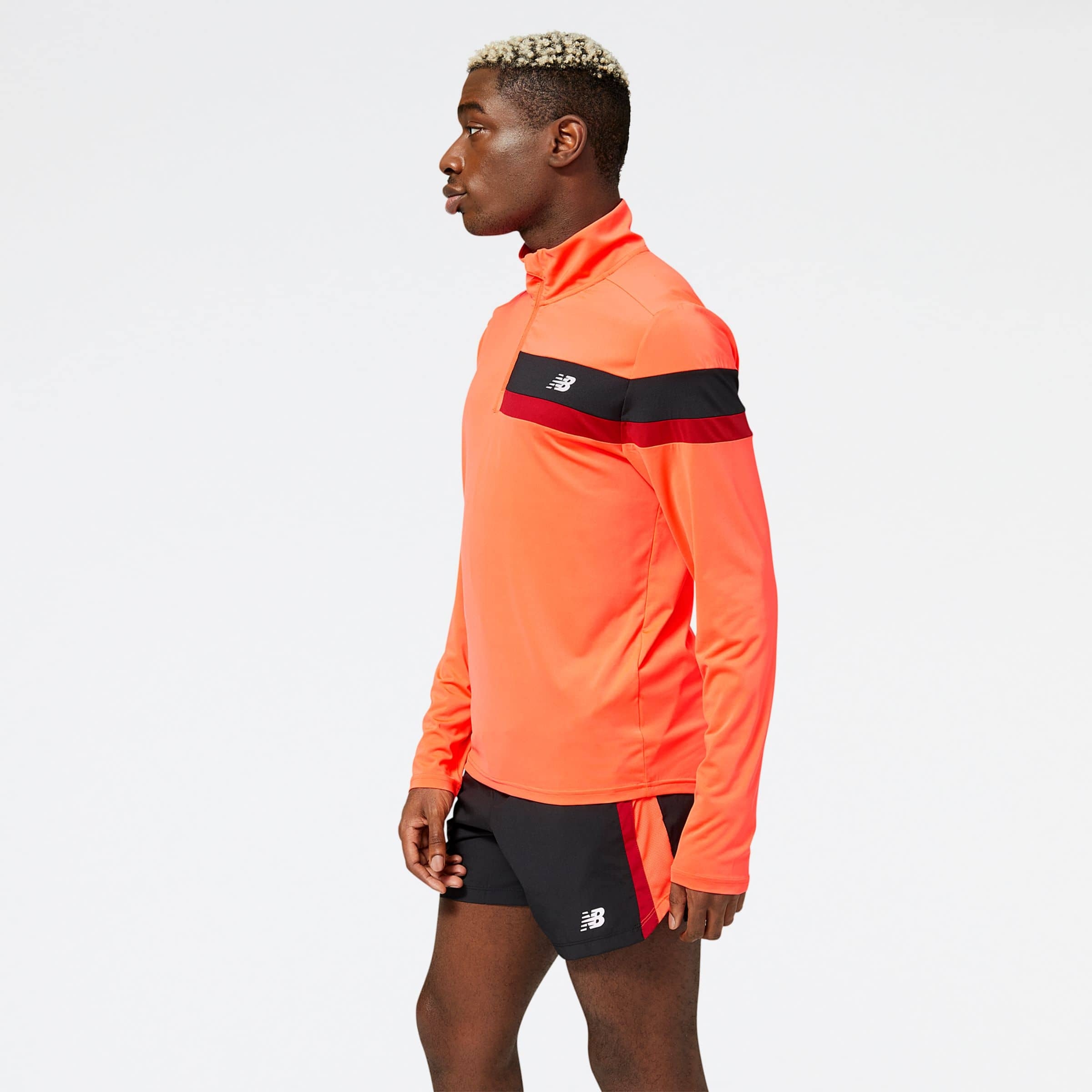 New Balance MT23227ERE Accelerate Half Zip, Orange, large