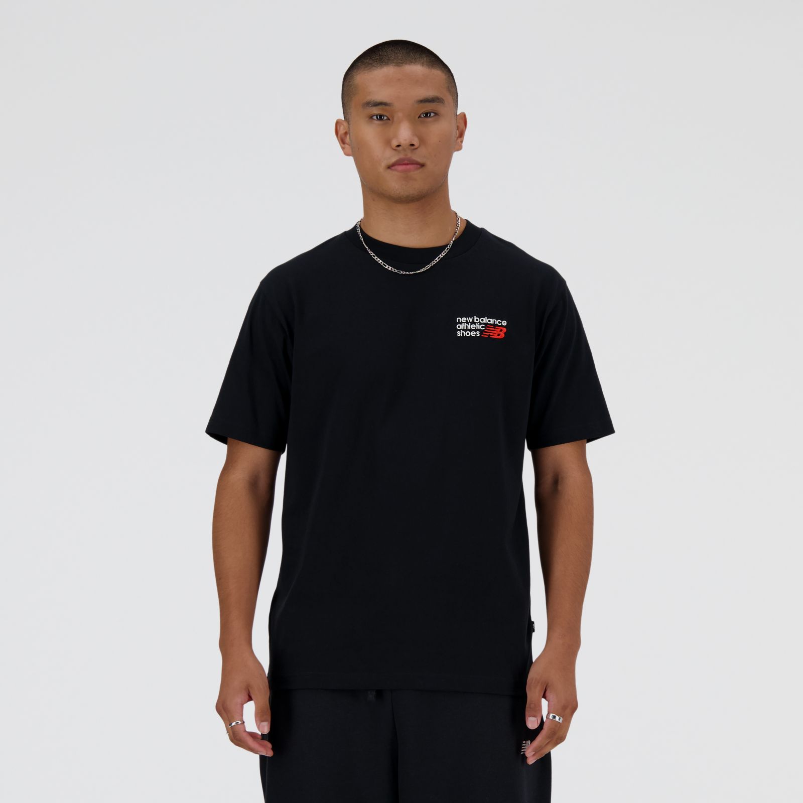 New Balance Remera Athletics Premium Logo  MT41908, black, swatch