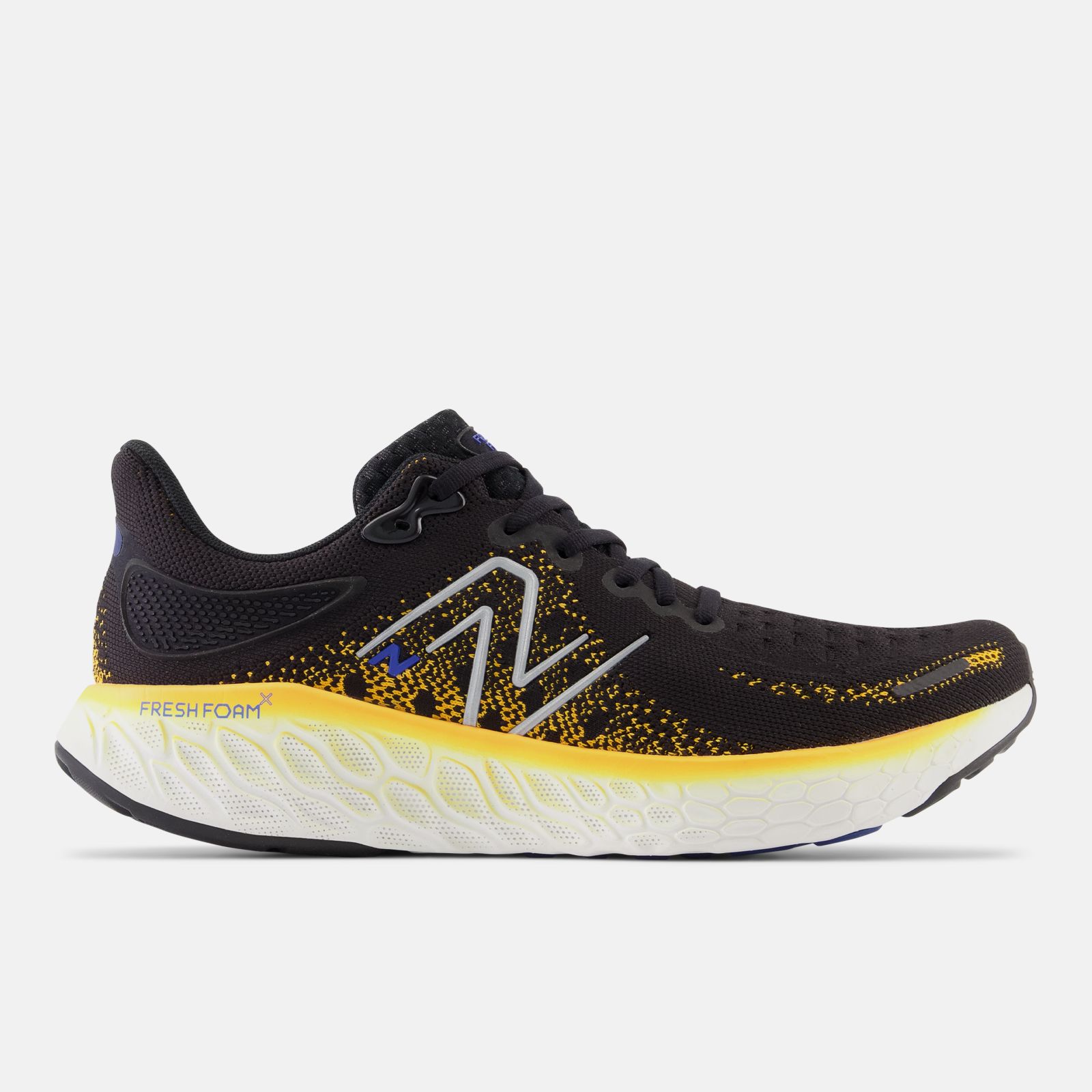 New Balance Fresh Foam X 1080 v12, Black/Orange, swatch