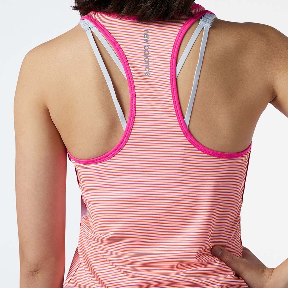 New Balance Musculosa Printed Accelerate Tank WT11223, Print/Fucsia, large