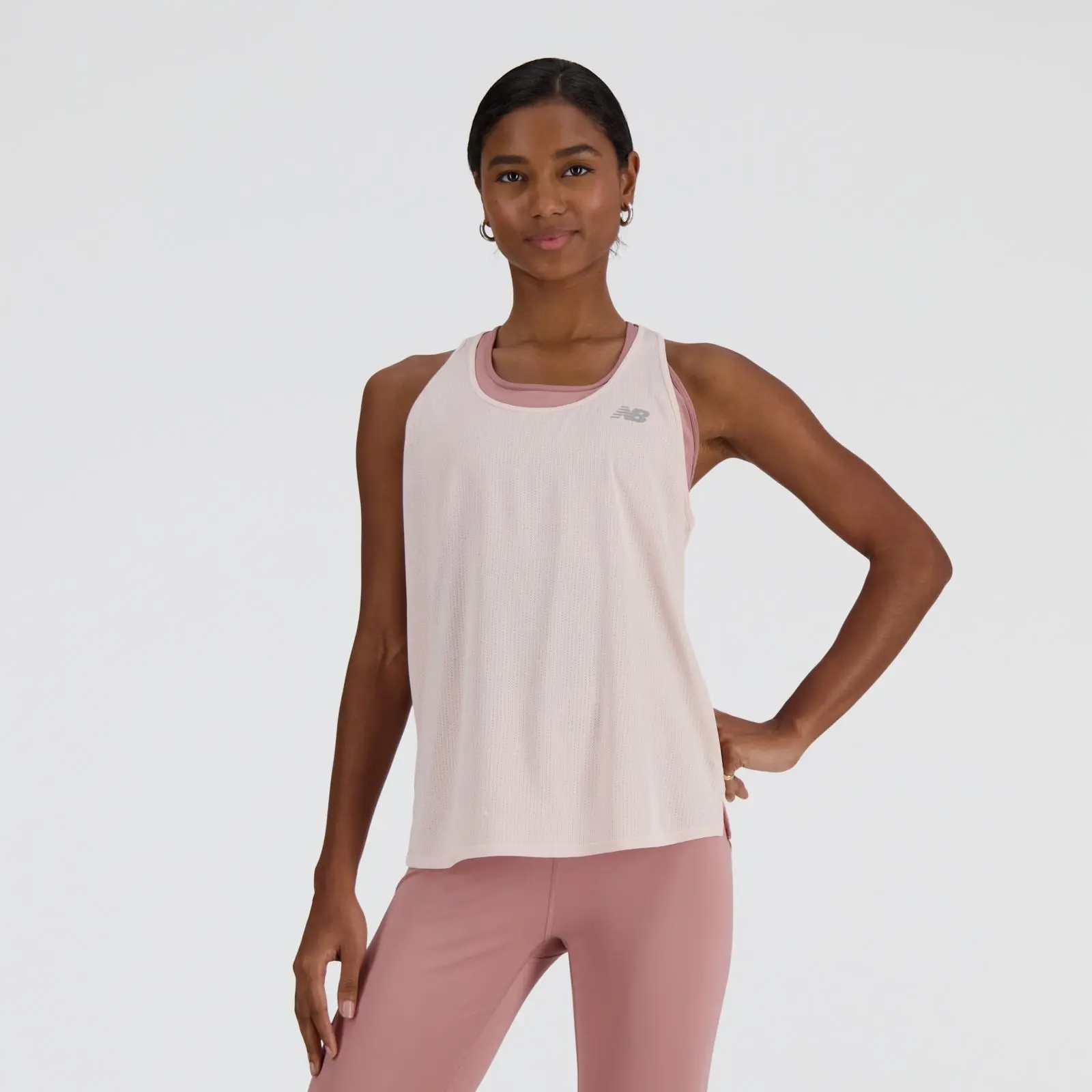 New Balance Remera Athletics Tank WT41250, quartz pink, swatch
