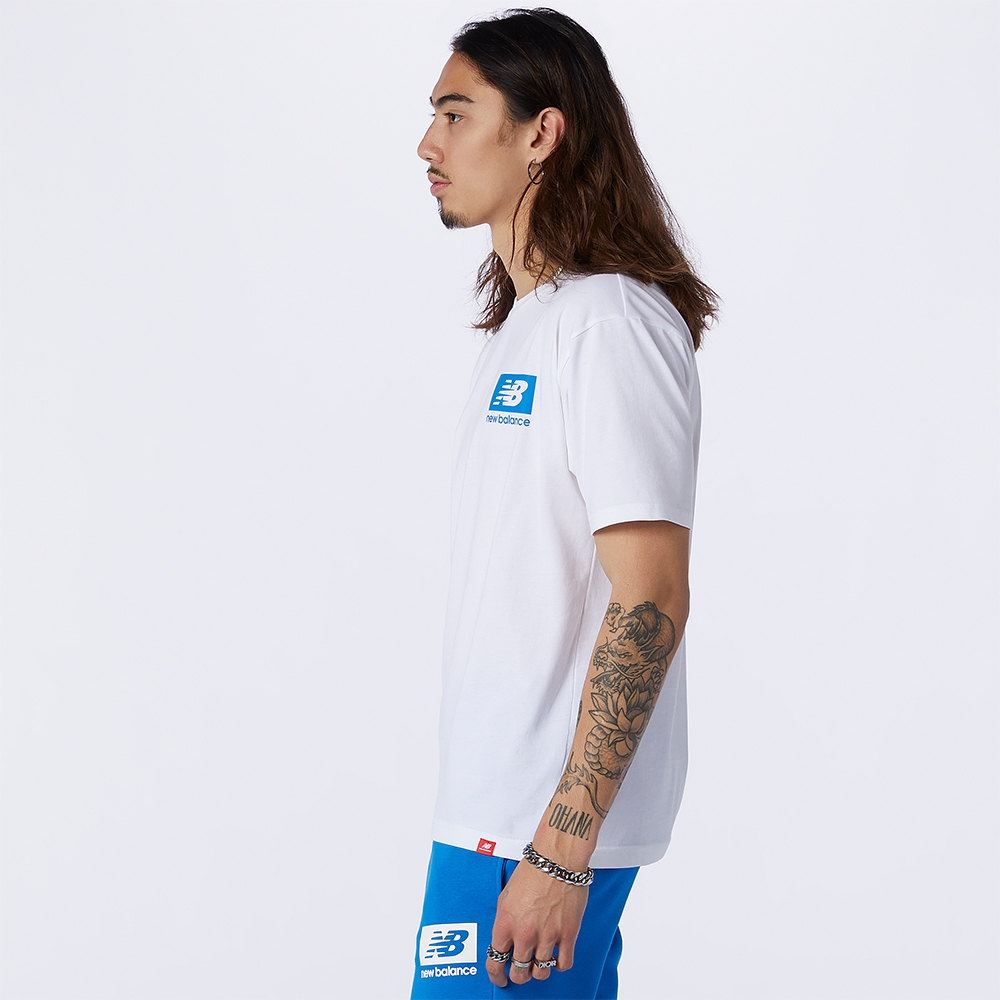 New Balance Remera Essentials Winterized MT13518, Blanco, large