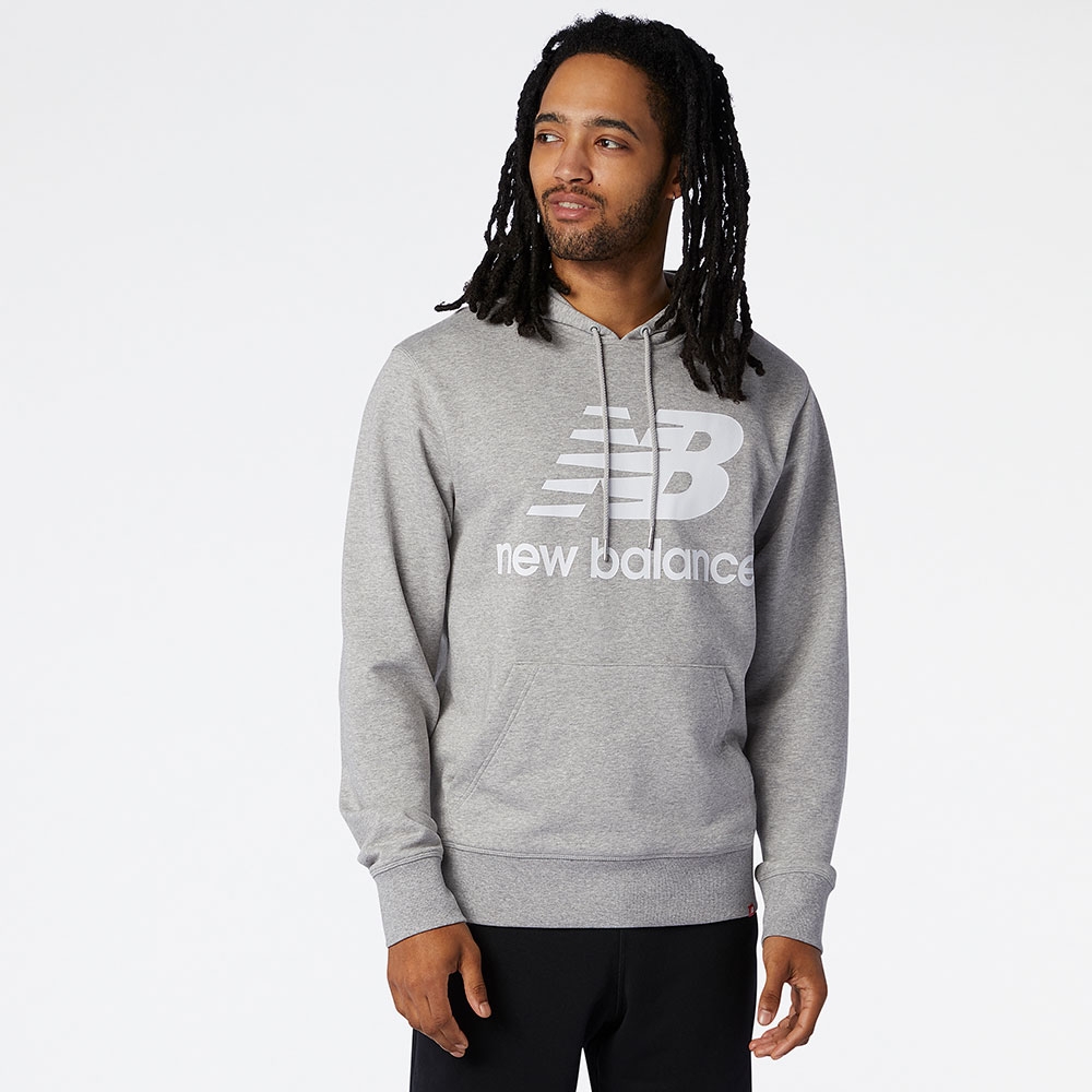 New Balance Buzo Essentials Pullover  MT81557, Light grey, swatch