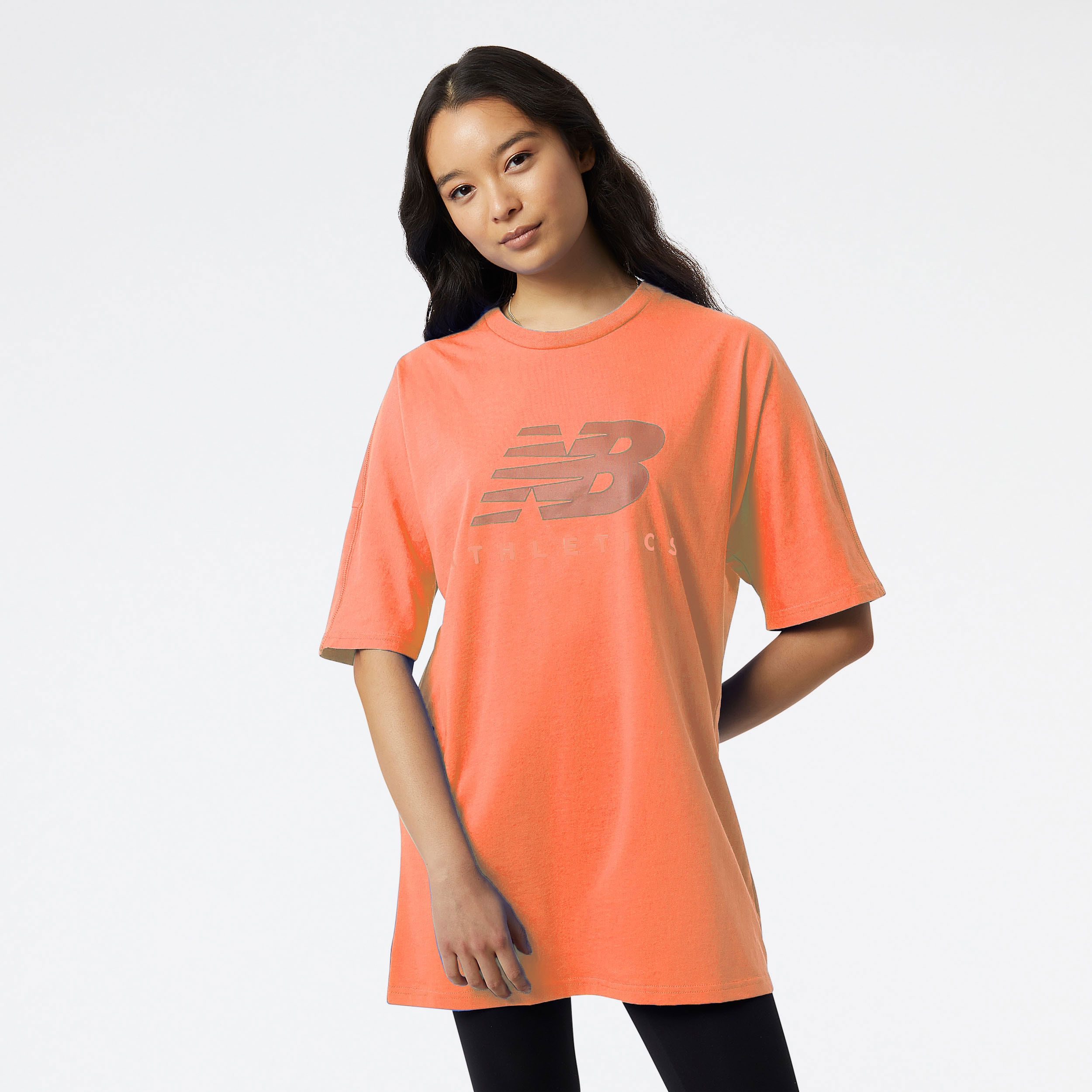 New Balance Athletics Oversized WT23503, Orange, swatch