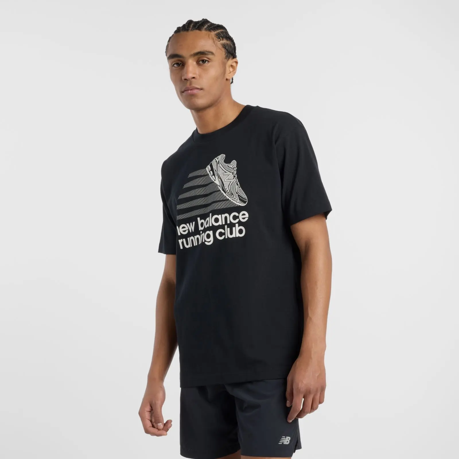 New Balance Remera Athletics Running Club T-Shirt MTA51909, Black, swatch