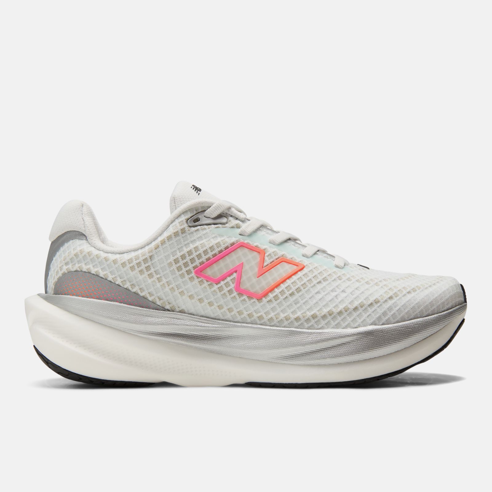 New Balance 1080 V15, White/Pink Heat, swatch