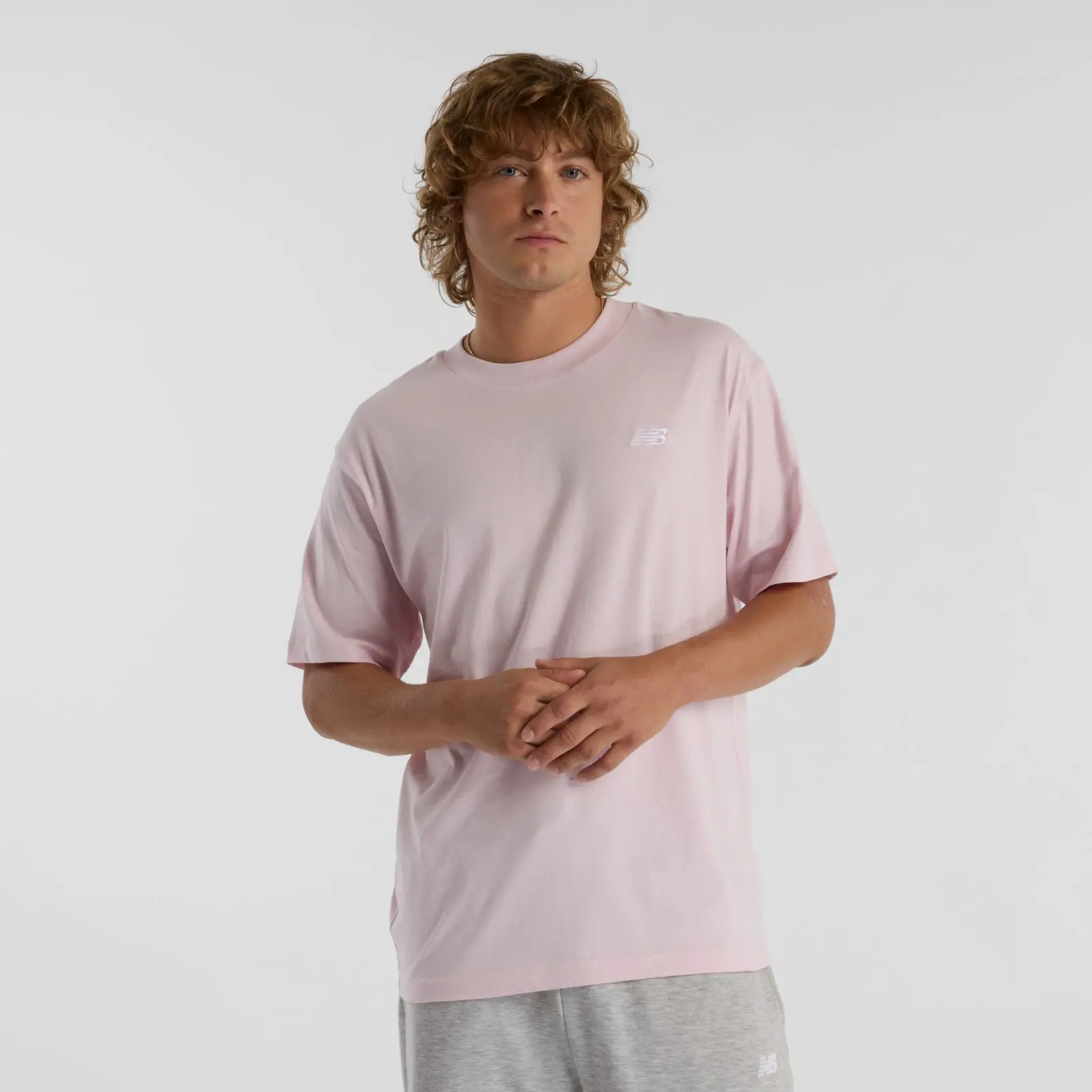 New Balance Remera Sport Essentials Cotton T-Shirt MTA41509, Rosa, swatch