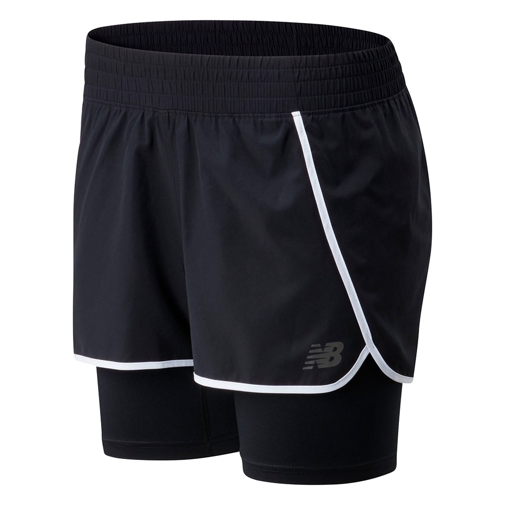 WS01832BK Sport 2 In 1 Short