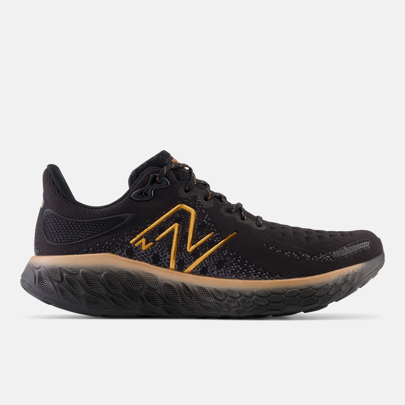 New Balance Fresh Foam X 1080 v12, Black/Golden, swatch