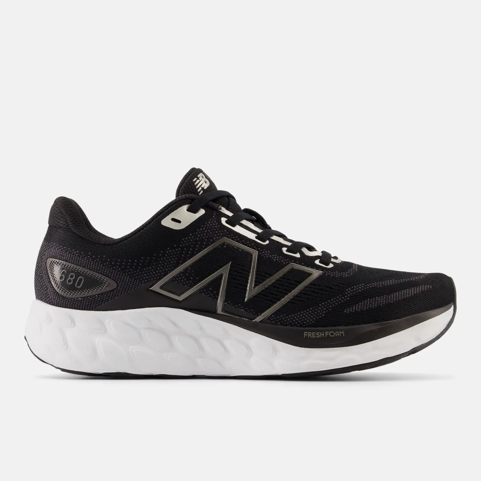 New Balance Fresh Foam 680 v8, black, swatch
