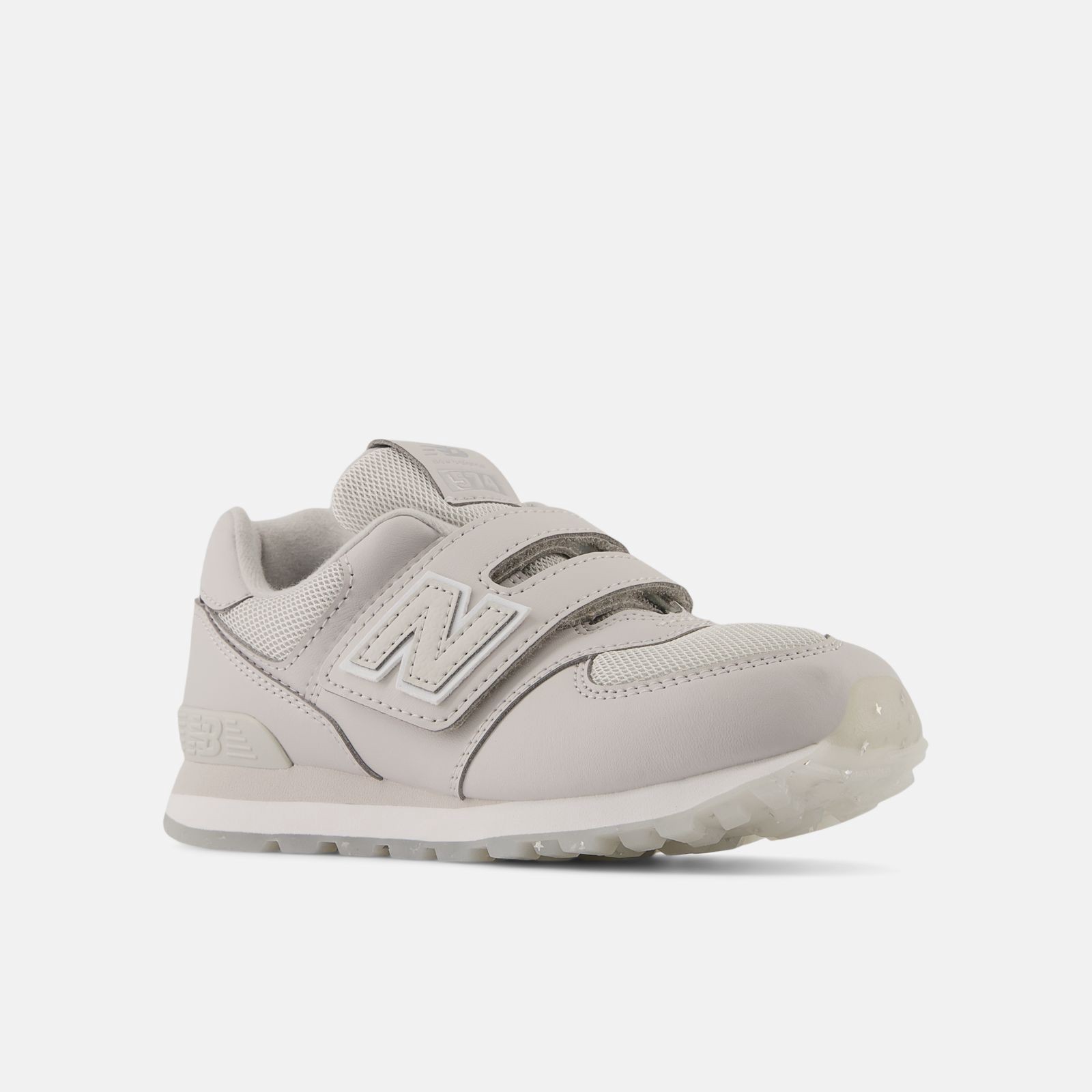New Balance 574 Hook & Loop Pregrade, light grey, swatch