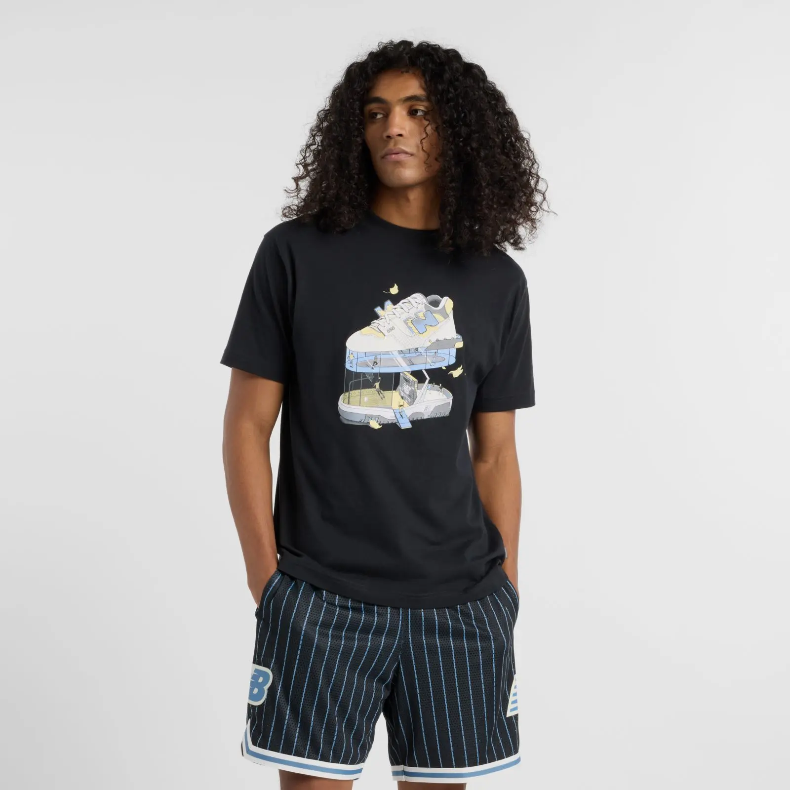 New Balance Remera Fitness Center T-Shirt MTA51918, Black, swatch