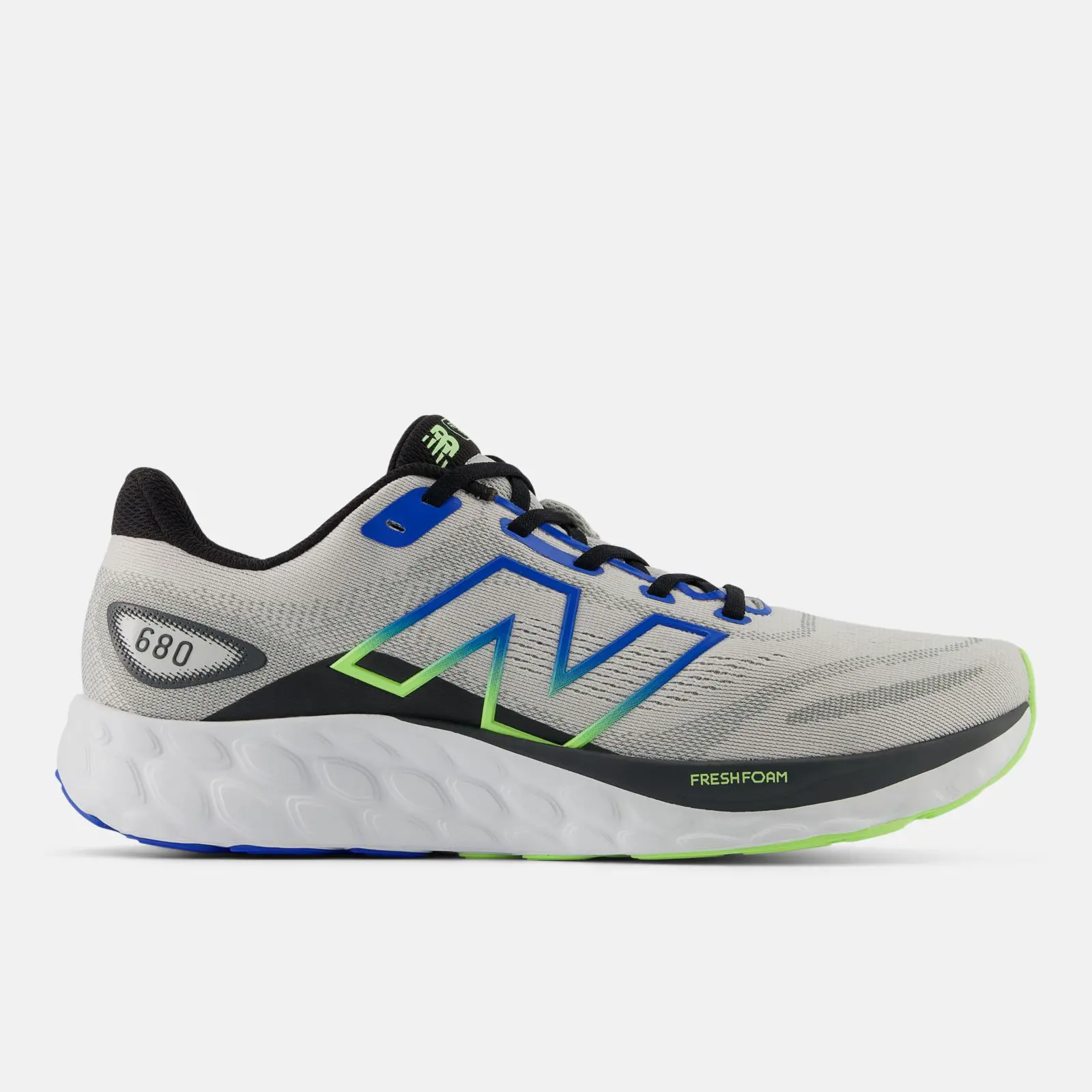 New Balance Fresh Foam 680 v8, grey matter/blue oasis, swatch
