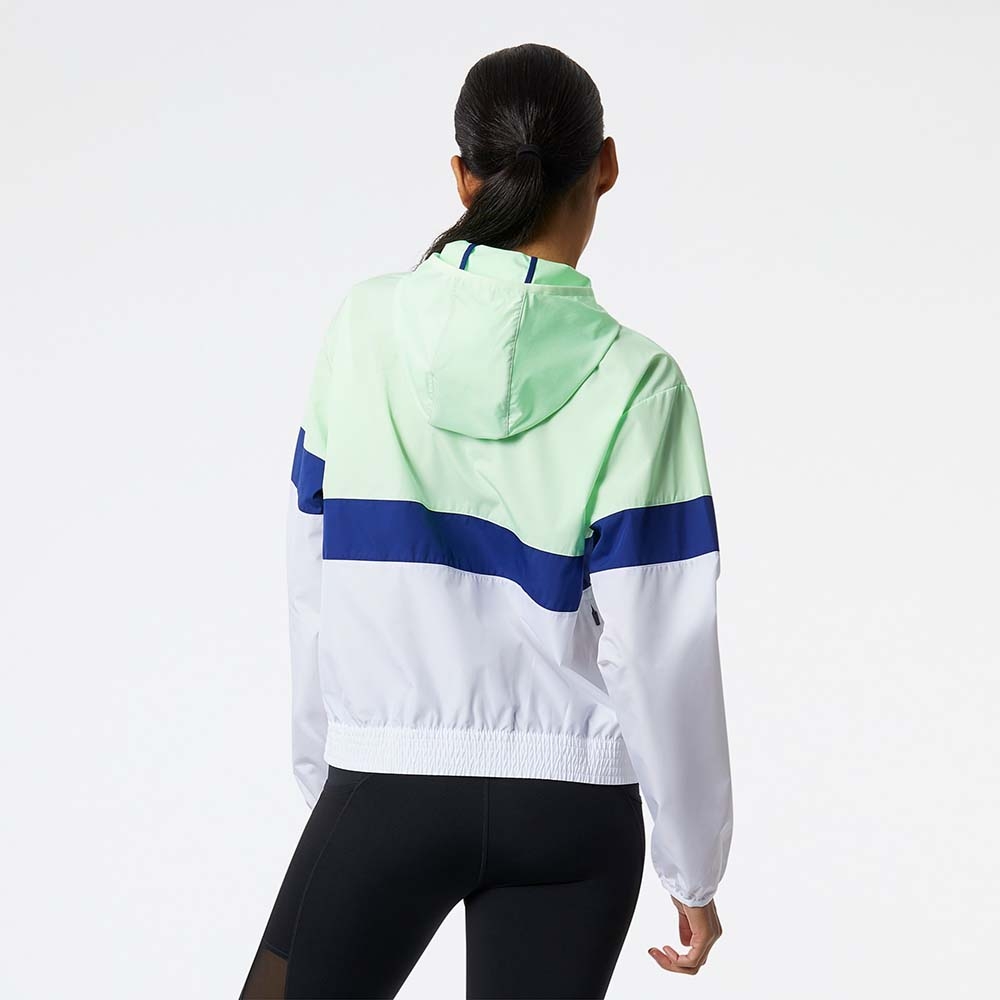 New Balance WJ13231VSG Fast Flight Jacket, Green, large