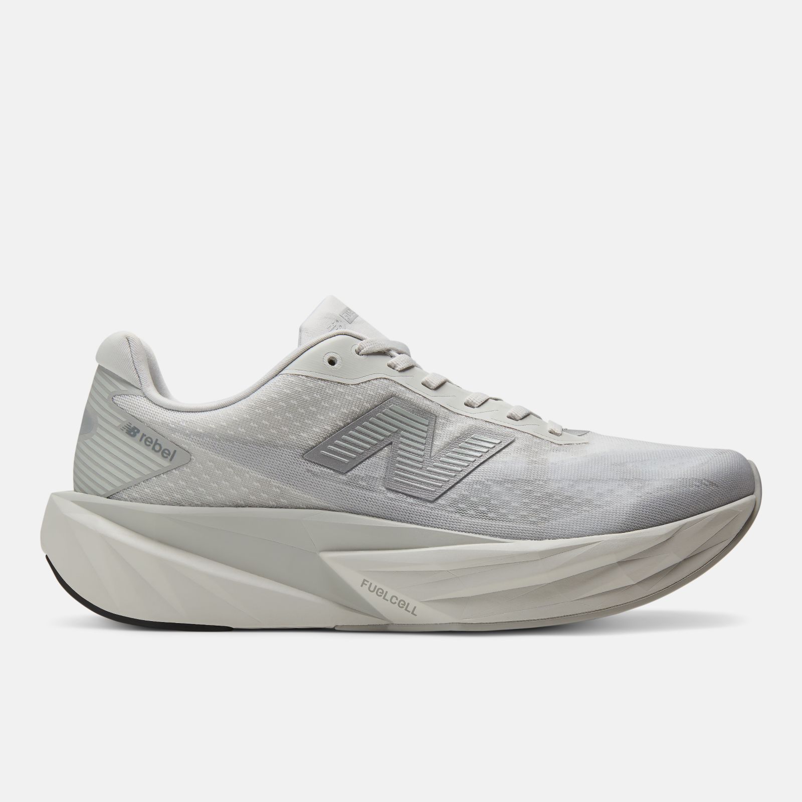 New Balance FuelCell Rebel v5, Grey Matter/Silver Metallic, swatch