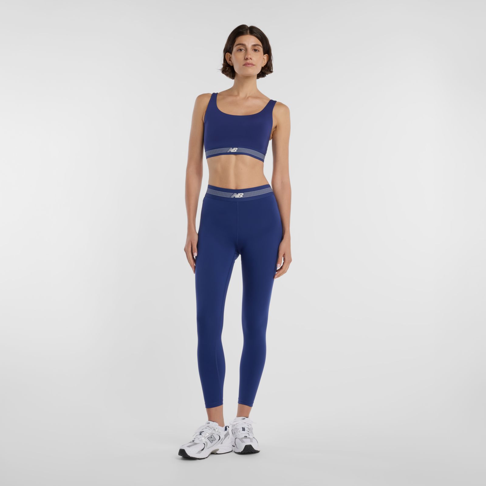 New Balance WB61Q0QKBUY AC Train Bra Women, Blue/Oyster, large image number 1