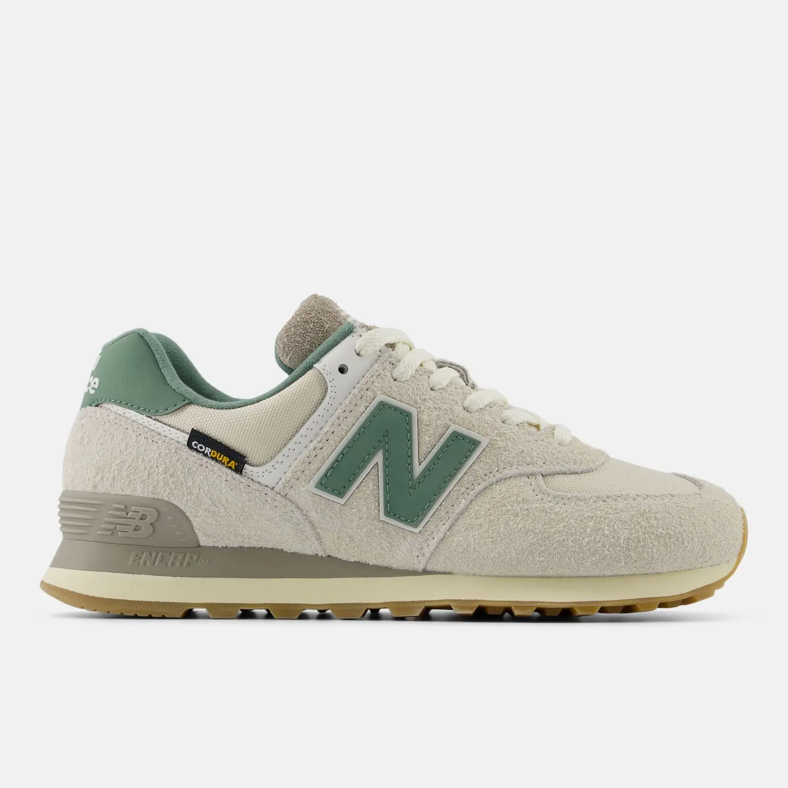 New Balance 574, Calcium/New Spruce, swatch