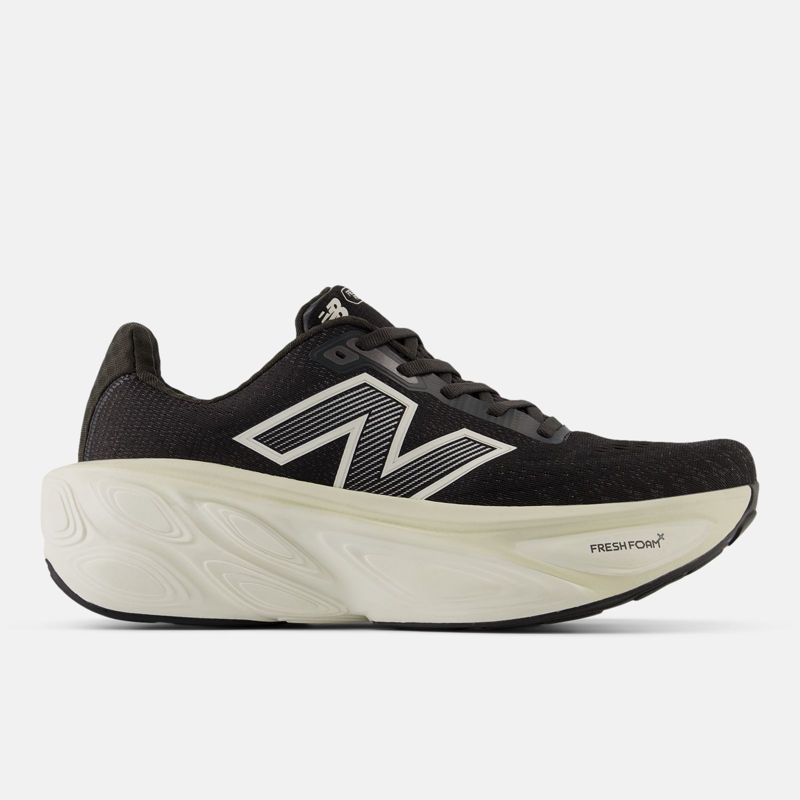 New Balance Fresh Foam X More v5, Black/White, swatch