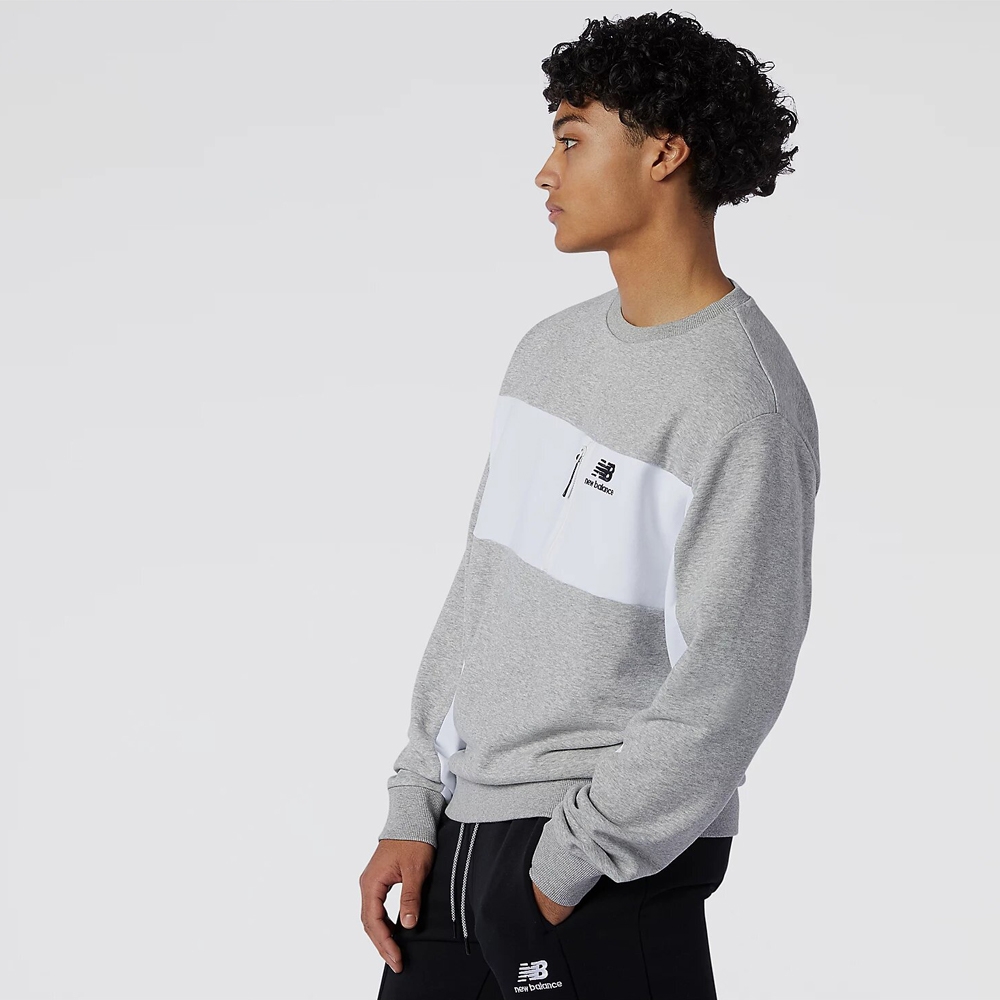 New Balance MT11501AG NB Athletics Fleece, Light grey, large