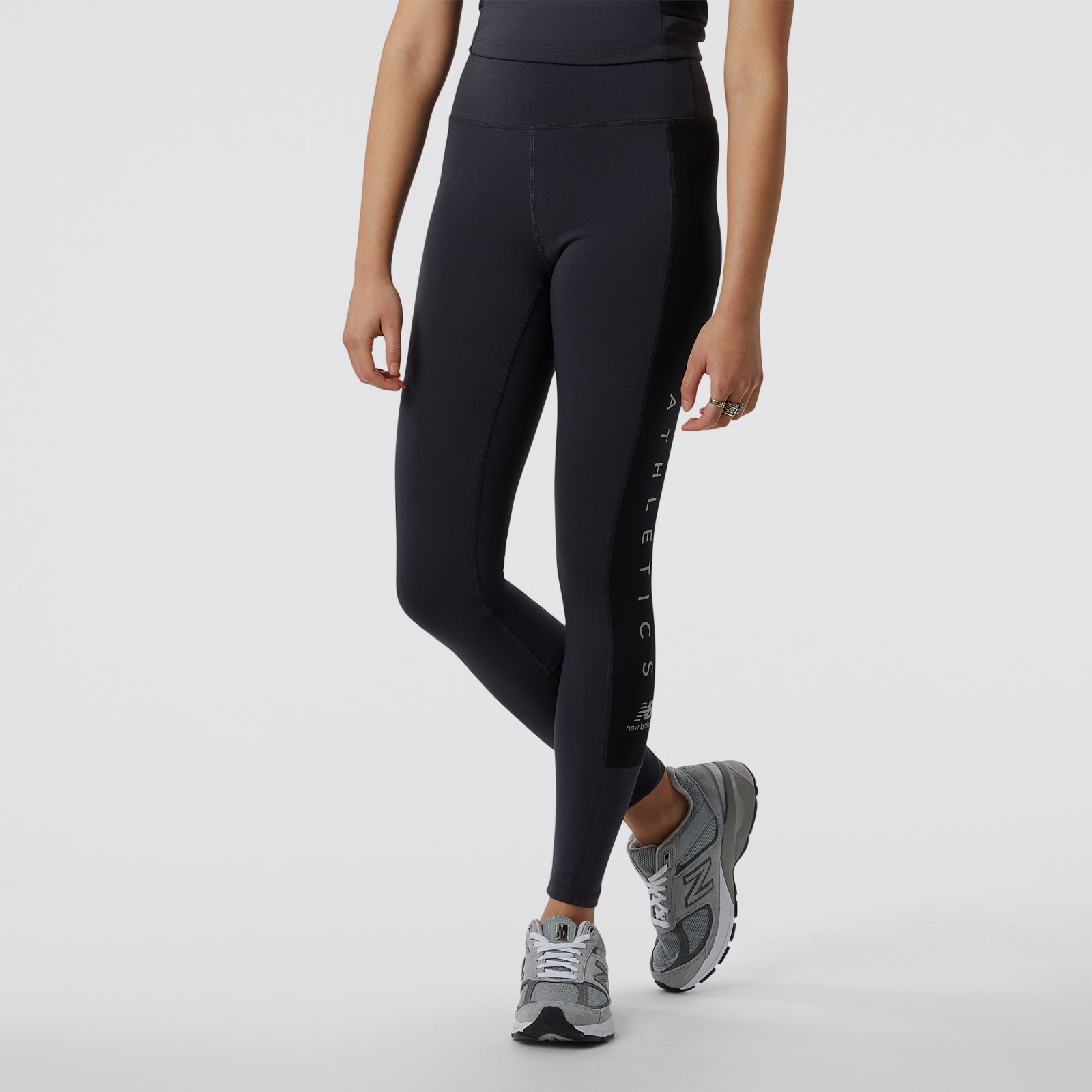 New Balance Calza Essentials Leggings WP23507, Full black, large