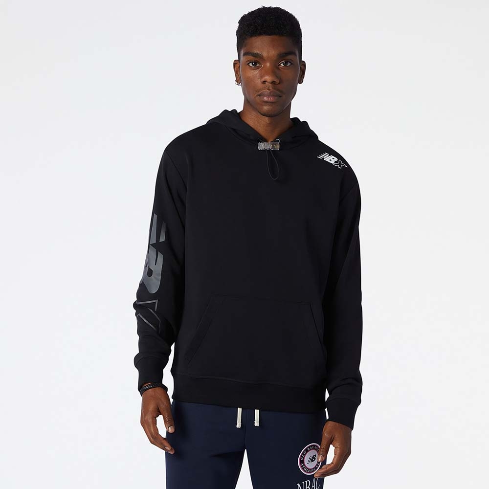 New Balance Buzo Essentials NBX Hoodie MT13567, Black, swatch