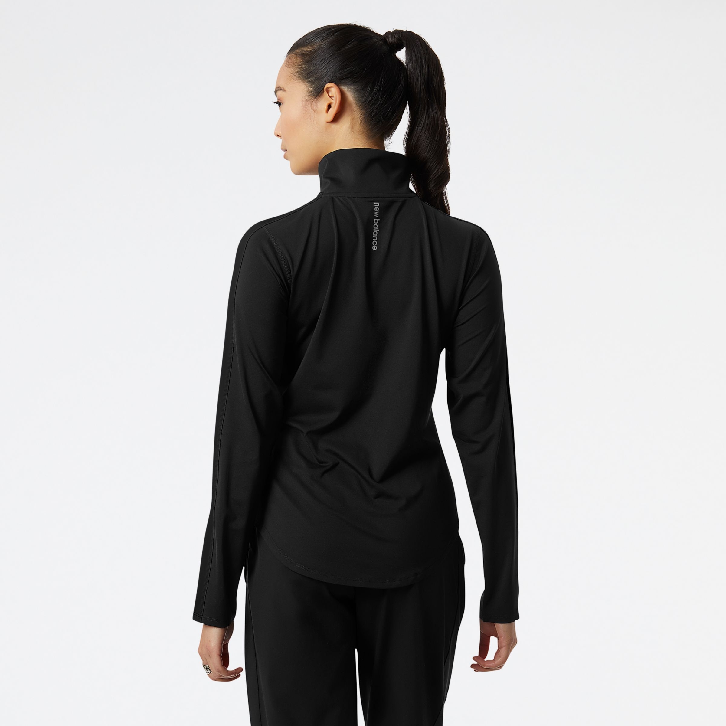 New Balance Buzo Accelerate Half Zip WT23227, Black, large