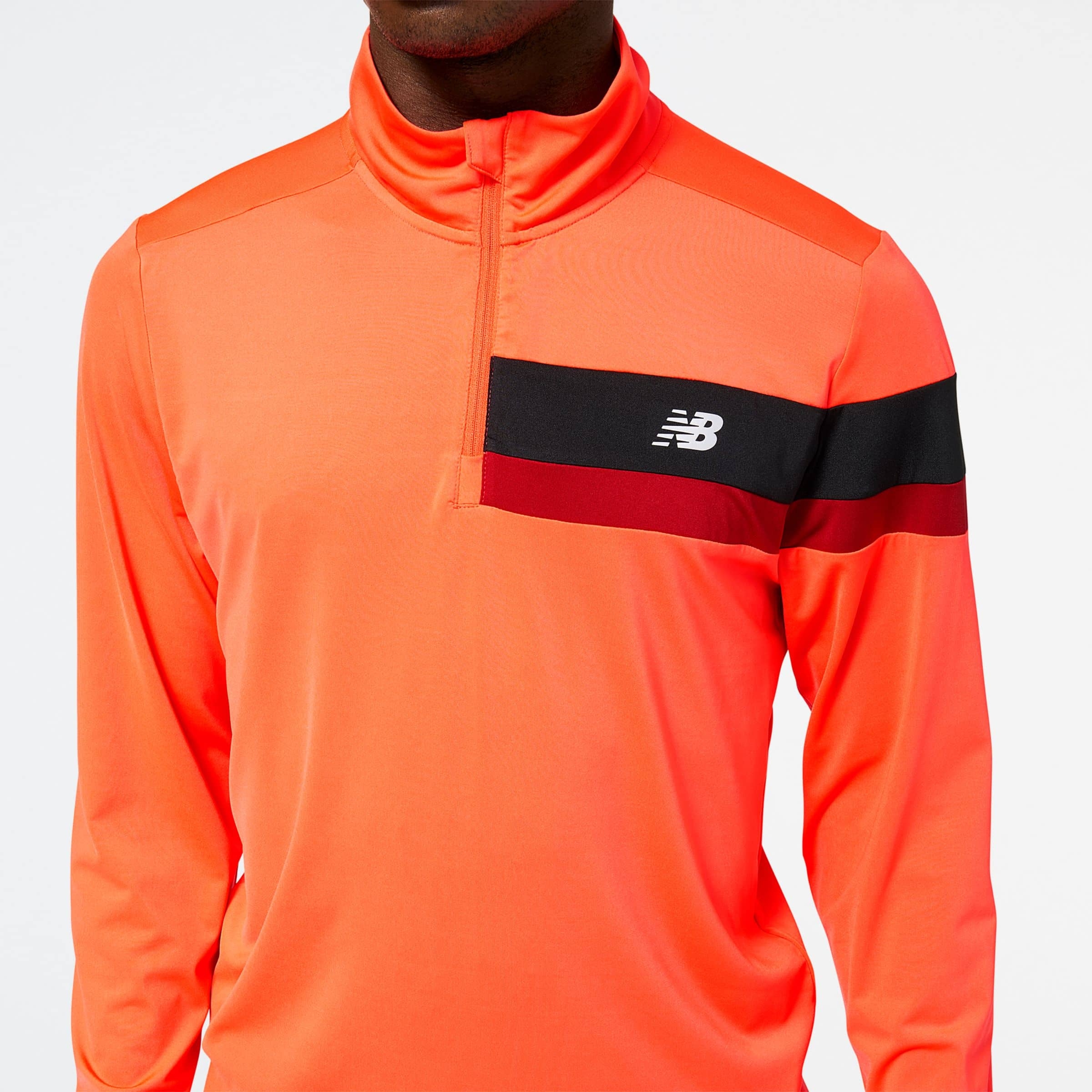 New Balance MT23227ERE Accelerate Half Zip, Orange, large