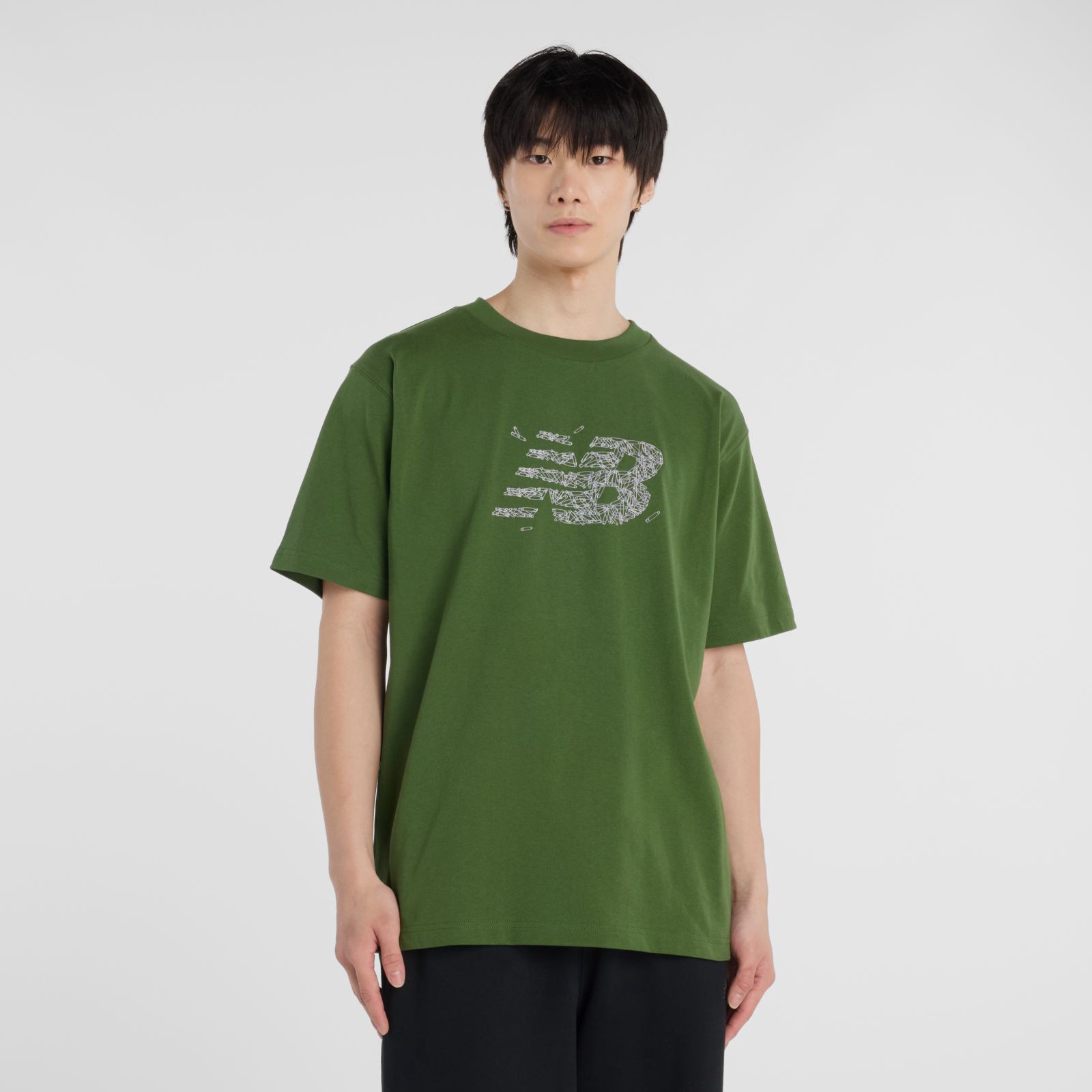 New Balance Remera Athletics Runners Pin T-Shirt MT53919, Dark Alpine Green, swatch