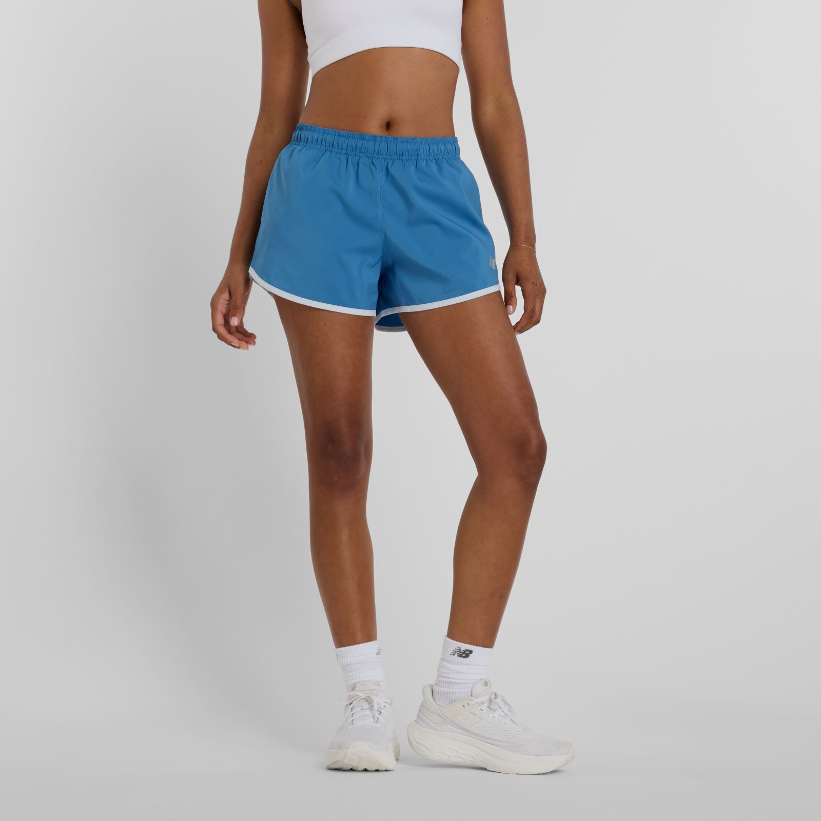 New Balance Short Sport Essentials WS41226, Blue/White, swatch