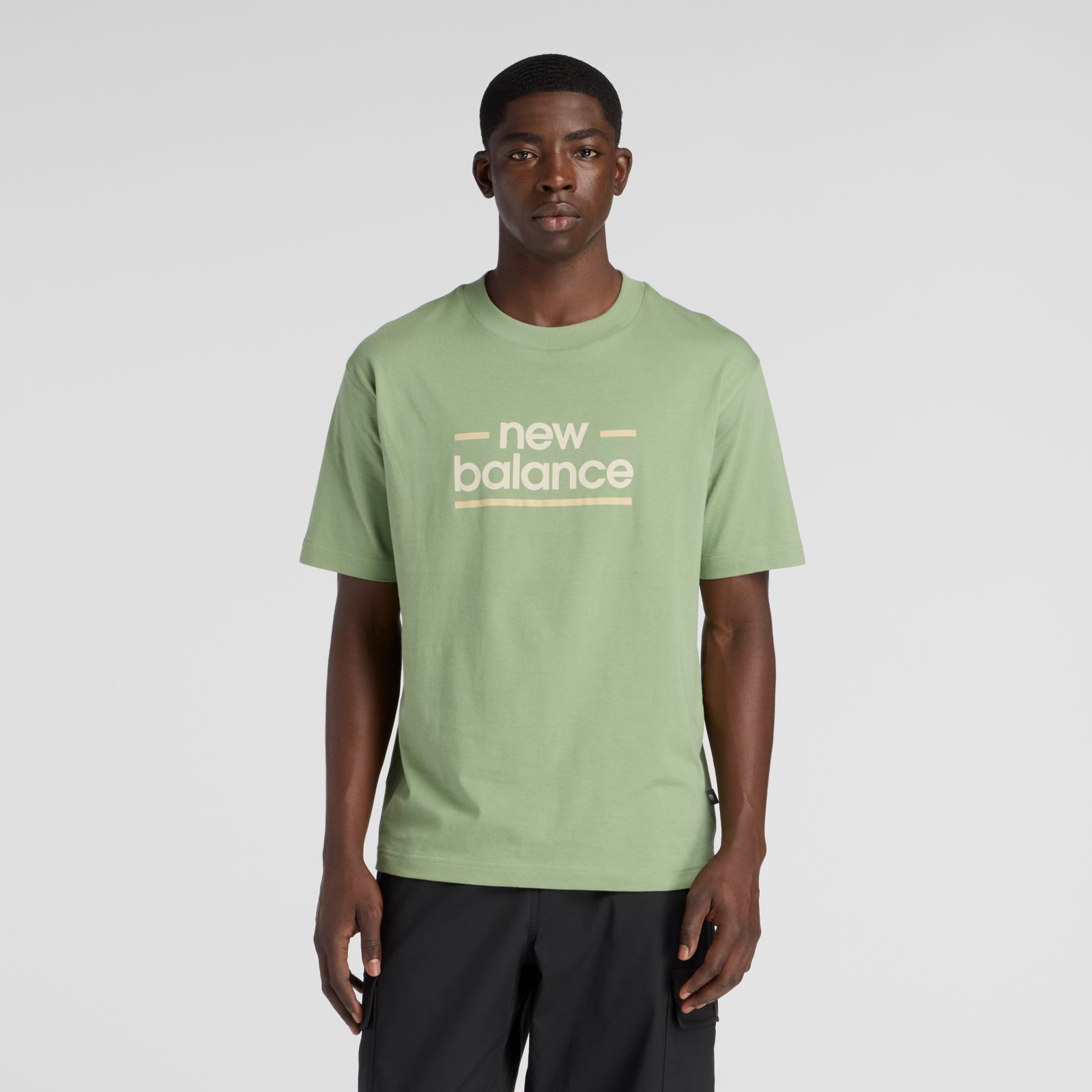 New Balance Remera Linear Lines   MTA53927, Oregano, swatch