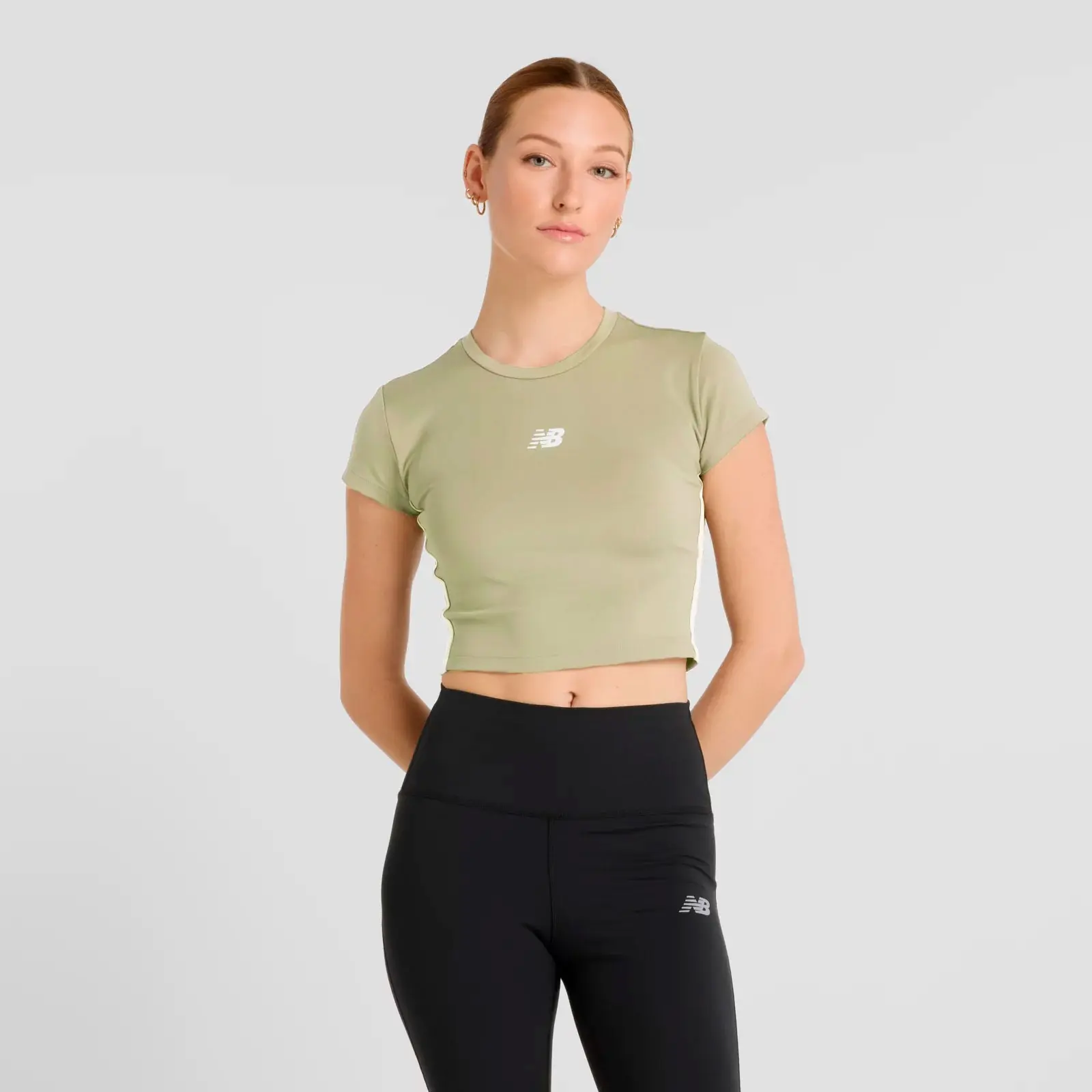 New Balance Remera Harmony Fitted T-Shirt WT51134, Garter snake, swatch