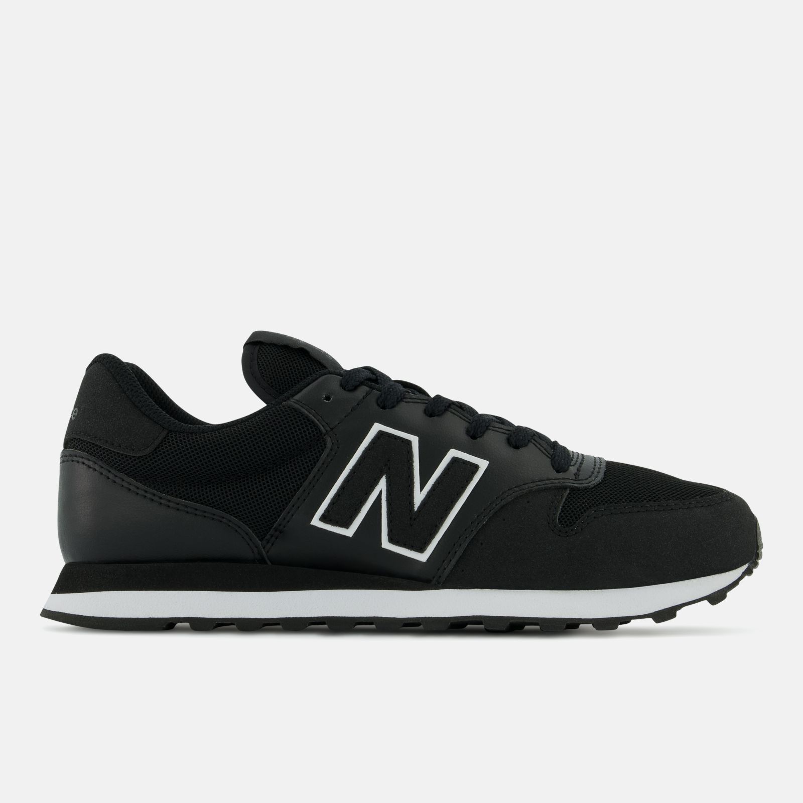 New Balance 500, Black, swatch