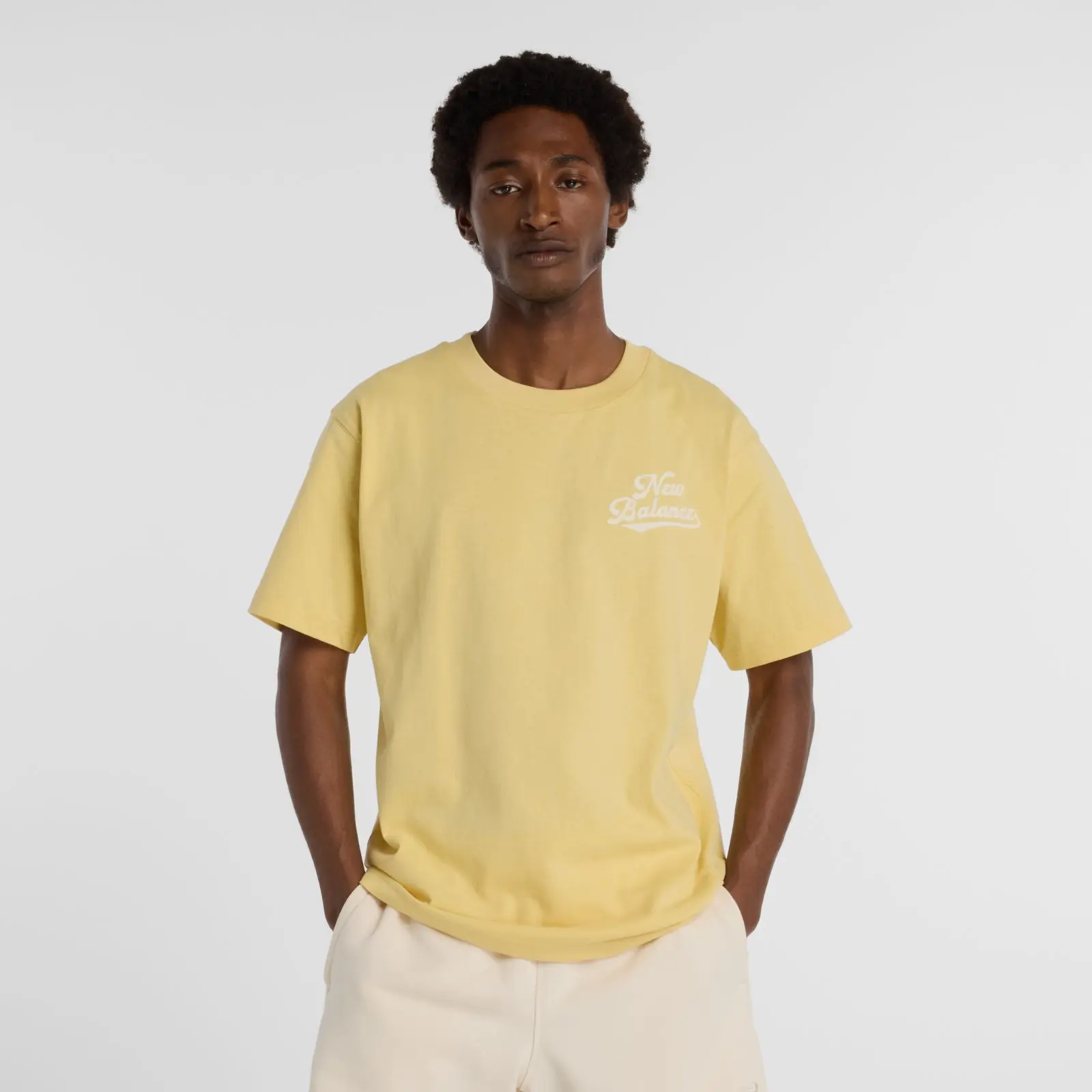 New Balance Remera Athletics Legacy T-Shirt MT53901, Hay, swatch