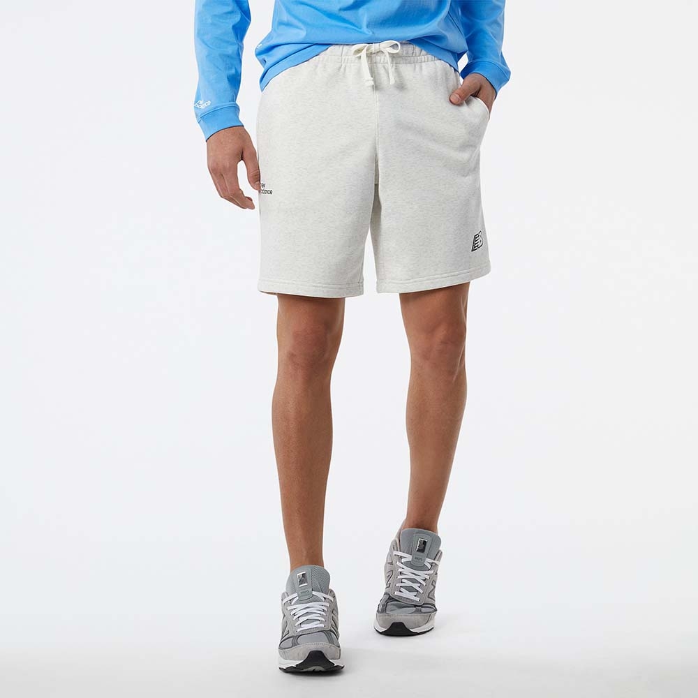 New Balance Short Essentials Fleece MS23502, Crudo, swatch