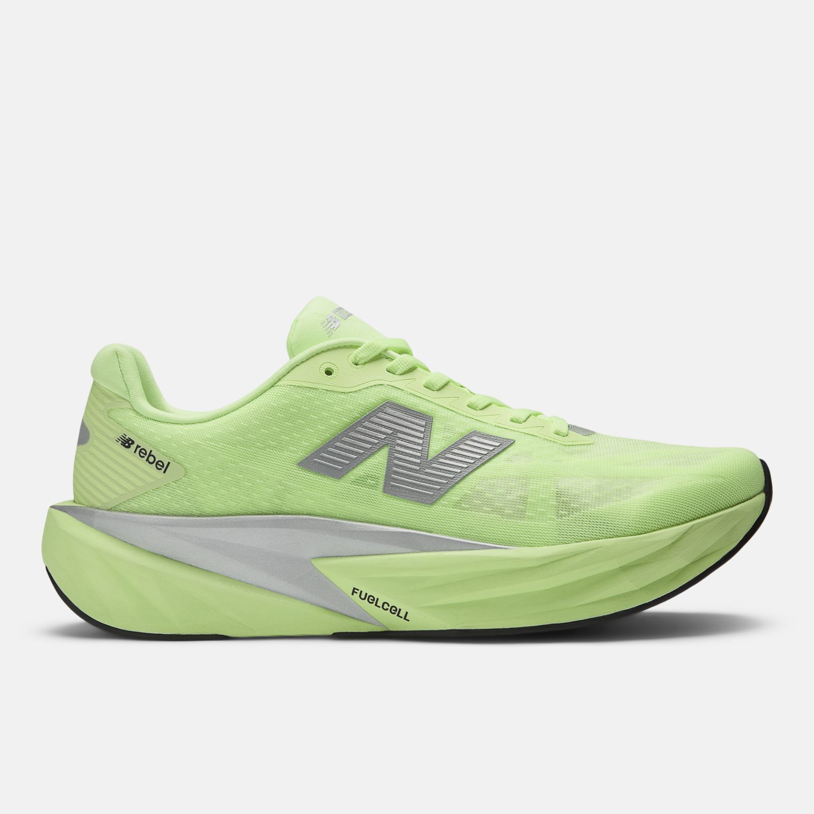 New Balance FuelCell Rebel v5, Mint Flash/Lab Green/Silver Metallic, swatch