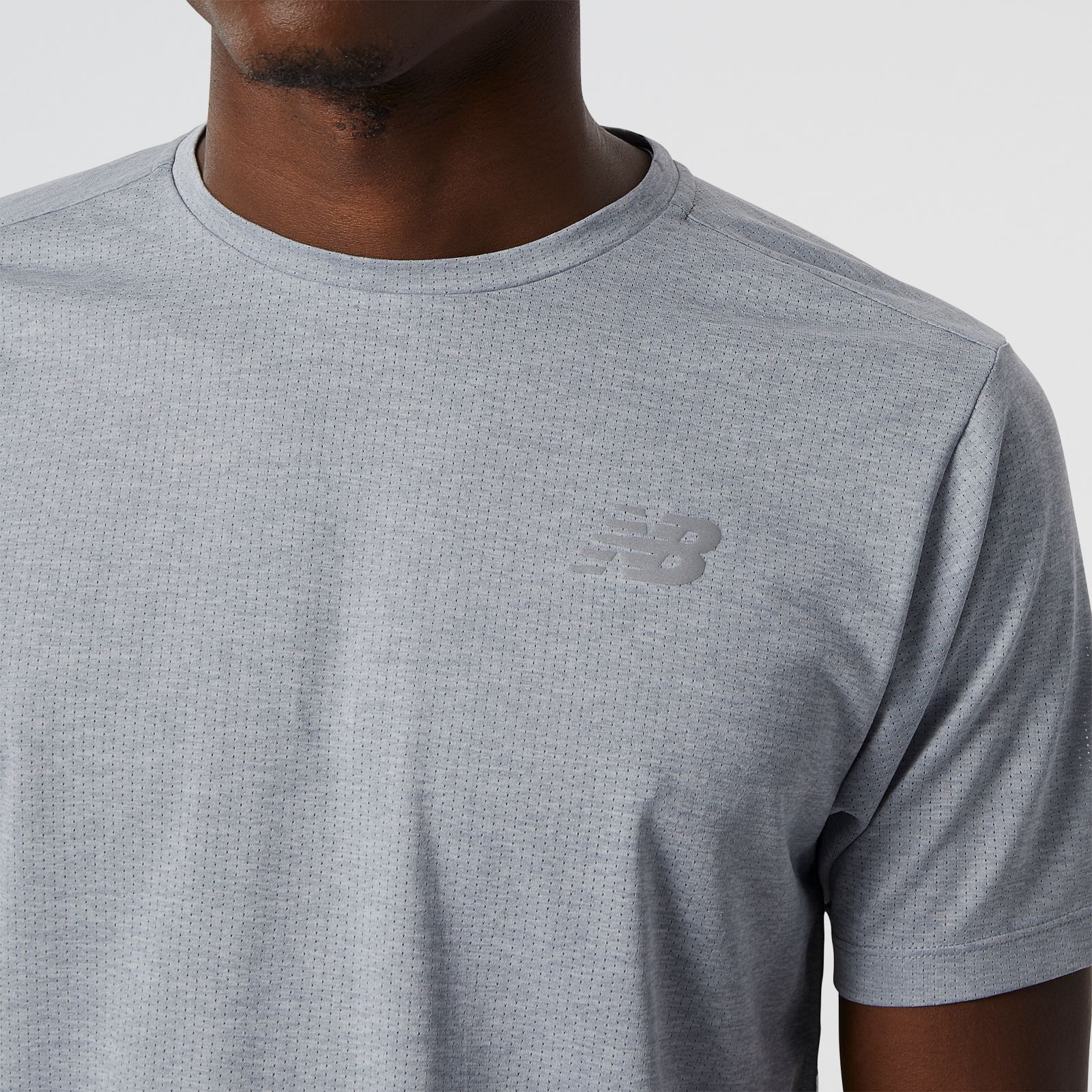 New Balance MT21262AG Impact Run Short Sle, Grey, large