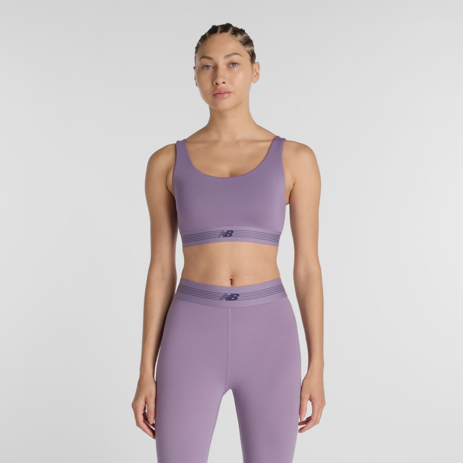 New Balance Crop Top AC Train Bra WB61Q0QK, Candied violet, swatch