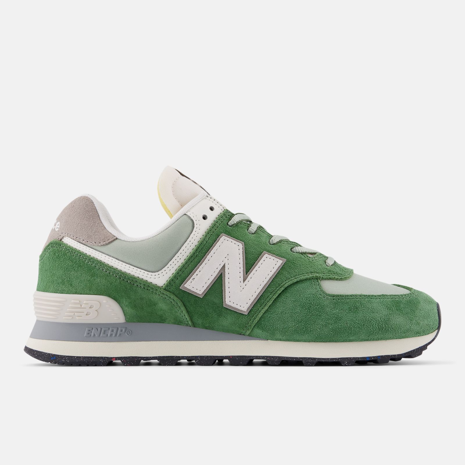 New Balance 574, Dark Apline Green/Garter Snake, swatch