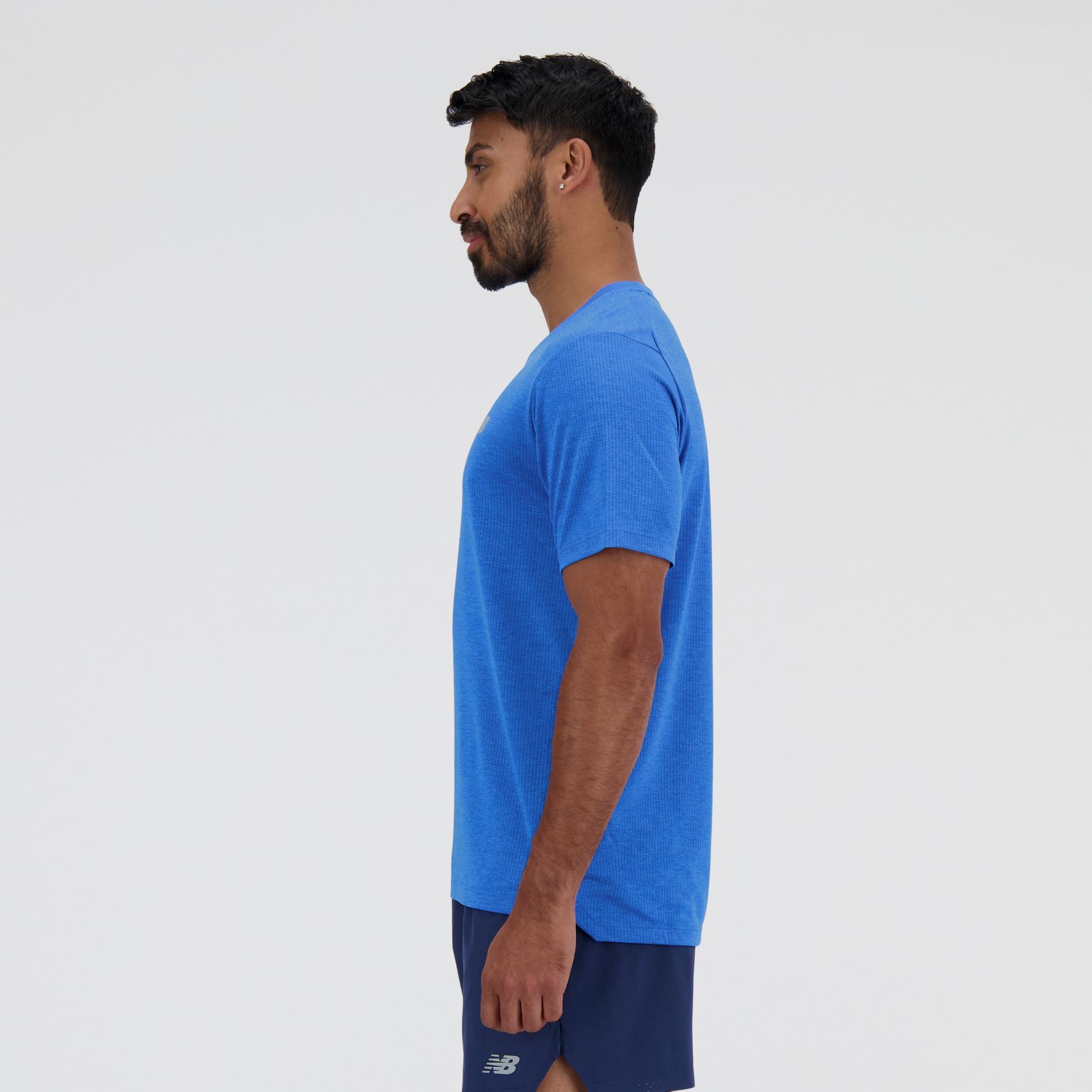New Balance MT41253BIA Athletics T-Shirt, Blue, large