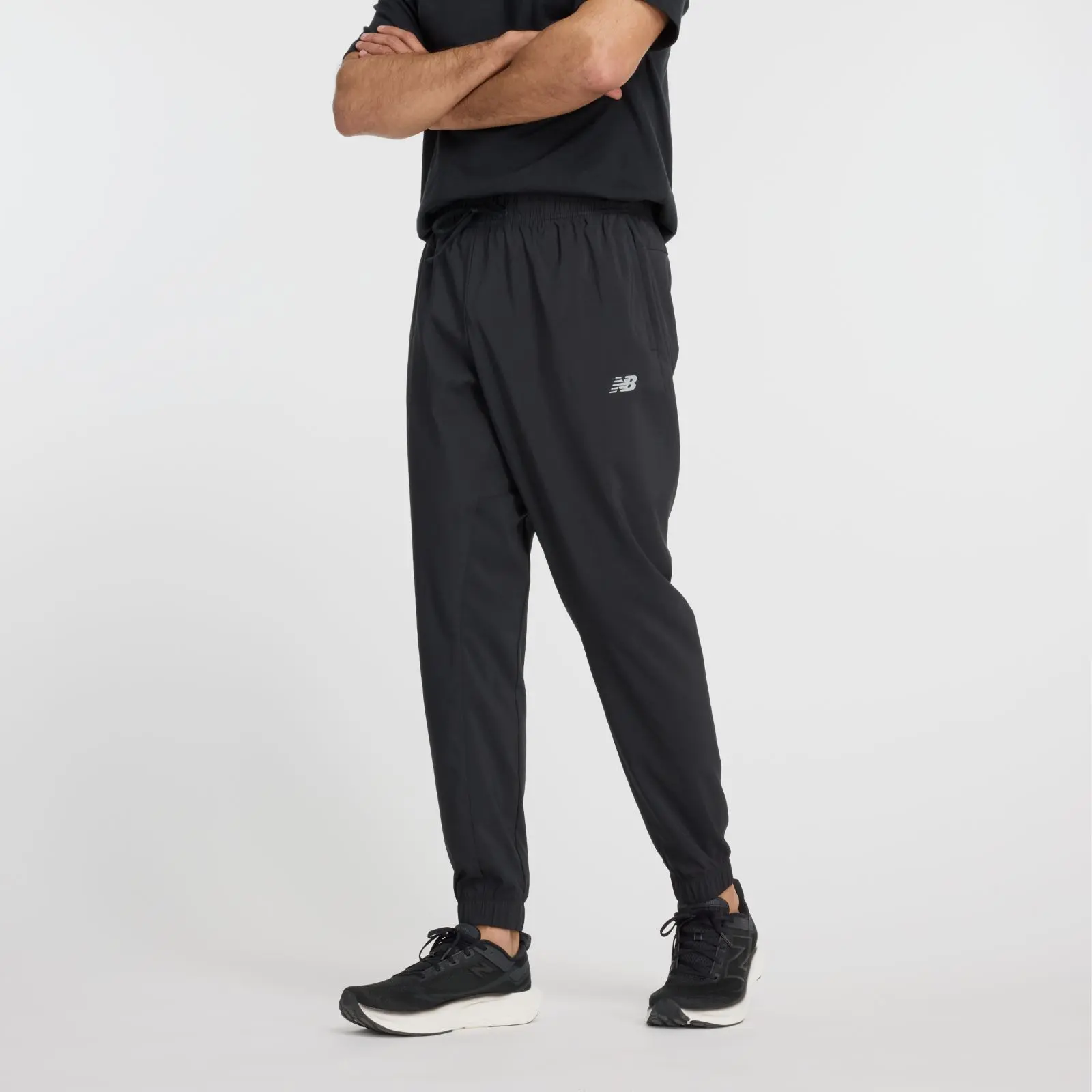 New Balance Sport Essentials Woven Jogger MP41011, Black, swatch