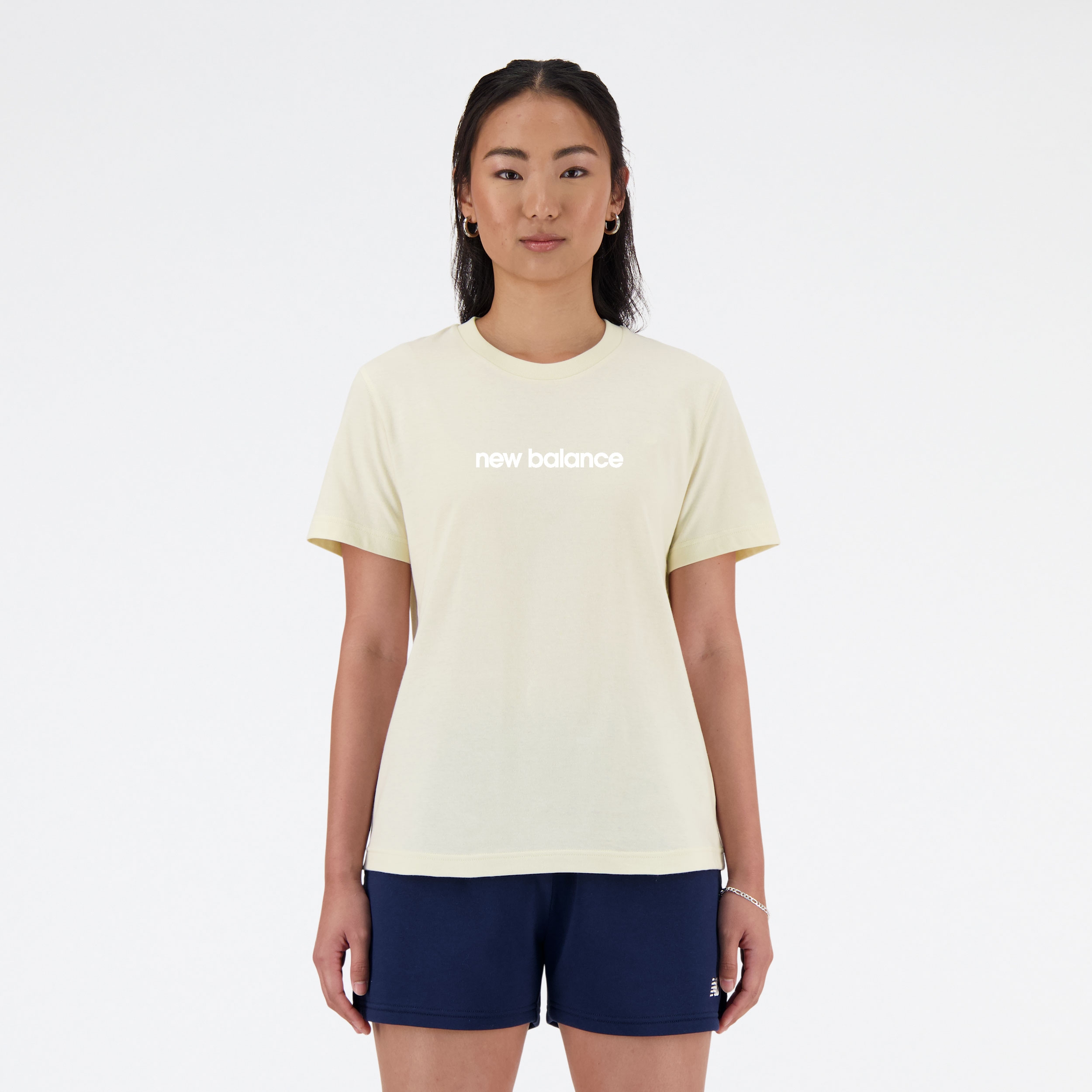 New Balance Remera Linear Brand Grp Tee WTA41582, Yellow, swatch