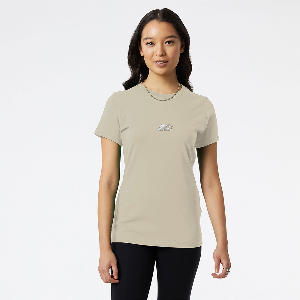 New Balance Remera Essentials Tee WT23515, Beige, swatch