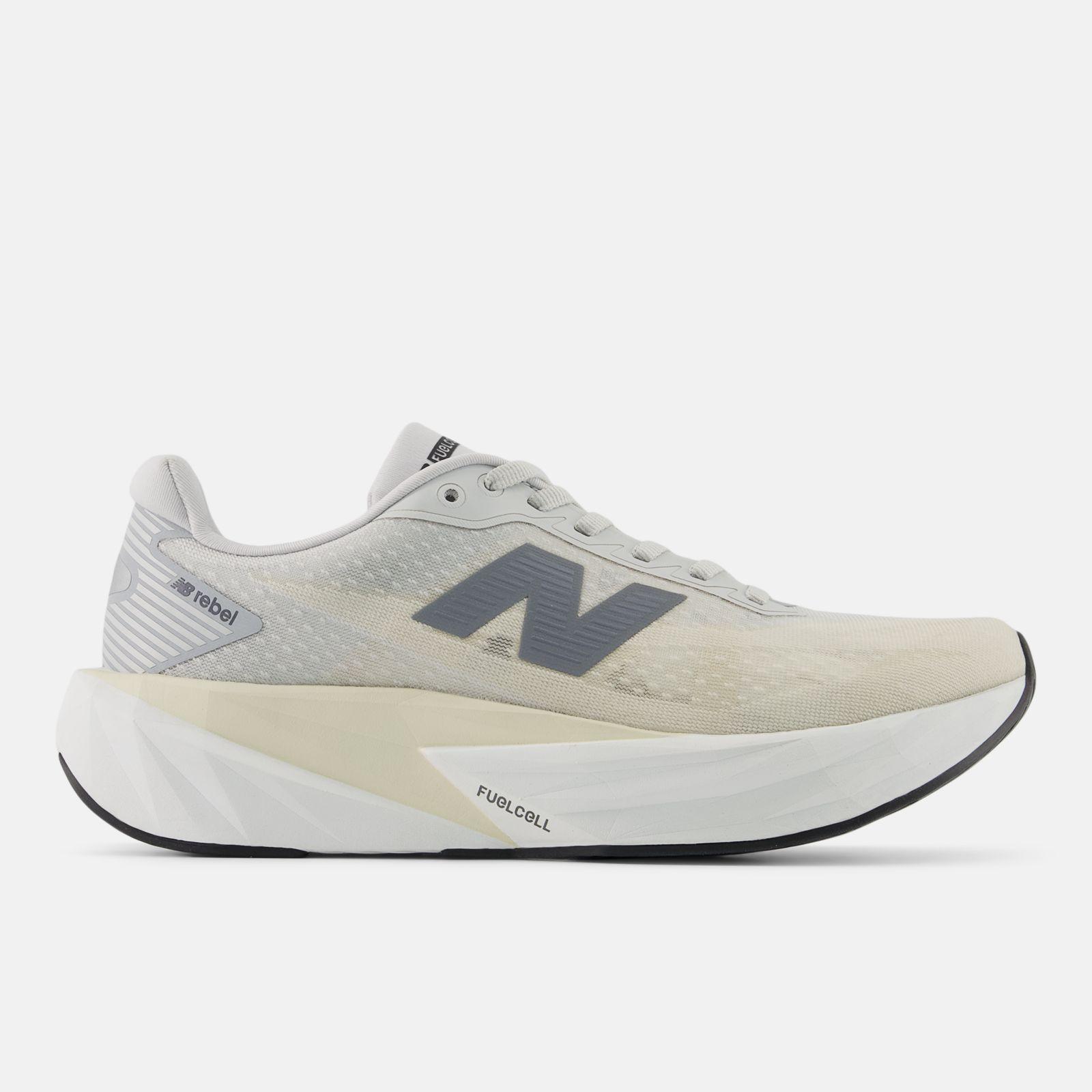 New Balance FuelCell Rebel v5, Linen/Grey Matter/White, swatch