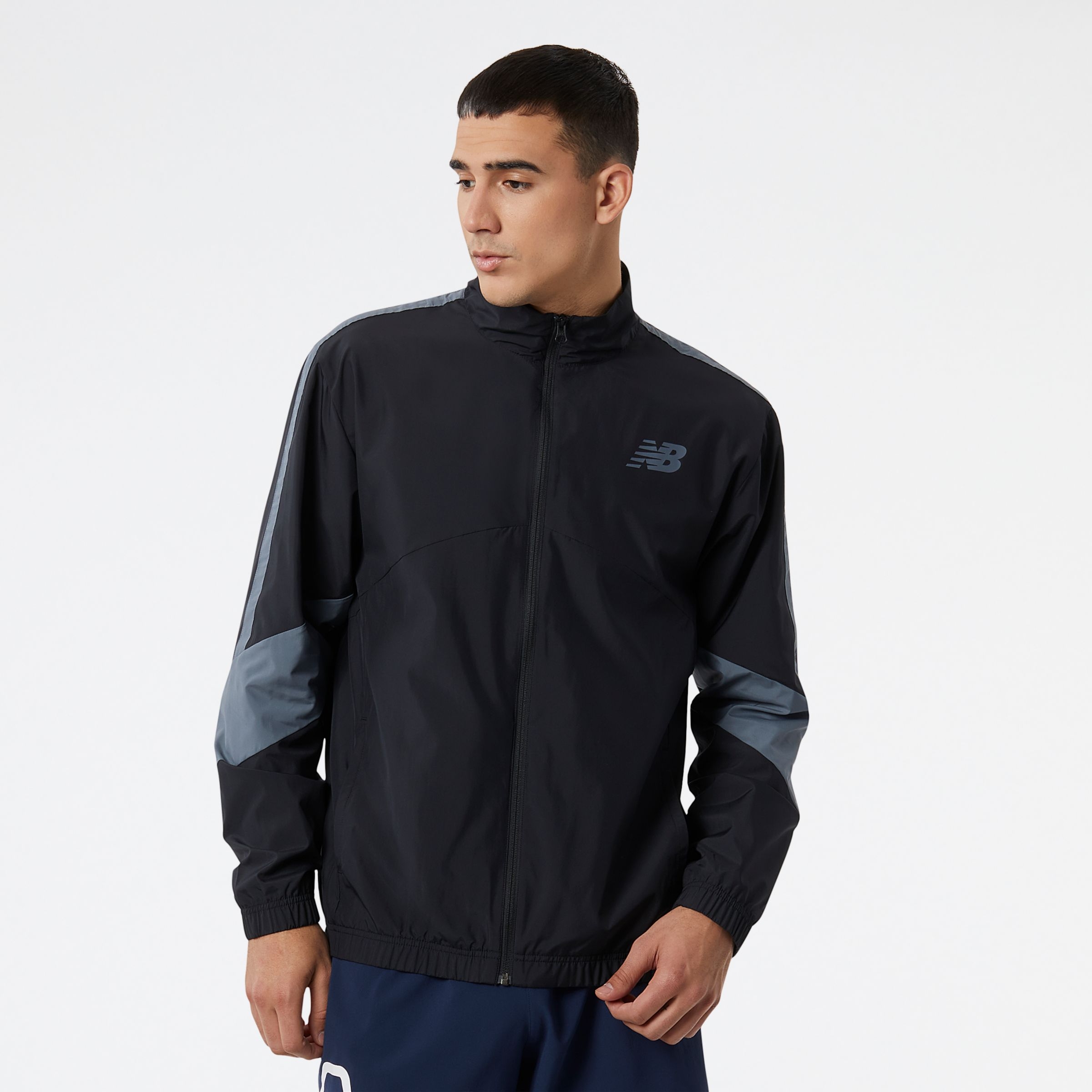 New Balance MJ23010BK Tenacity Woven Jacke, Black, large