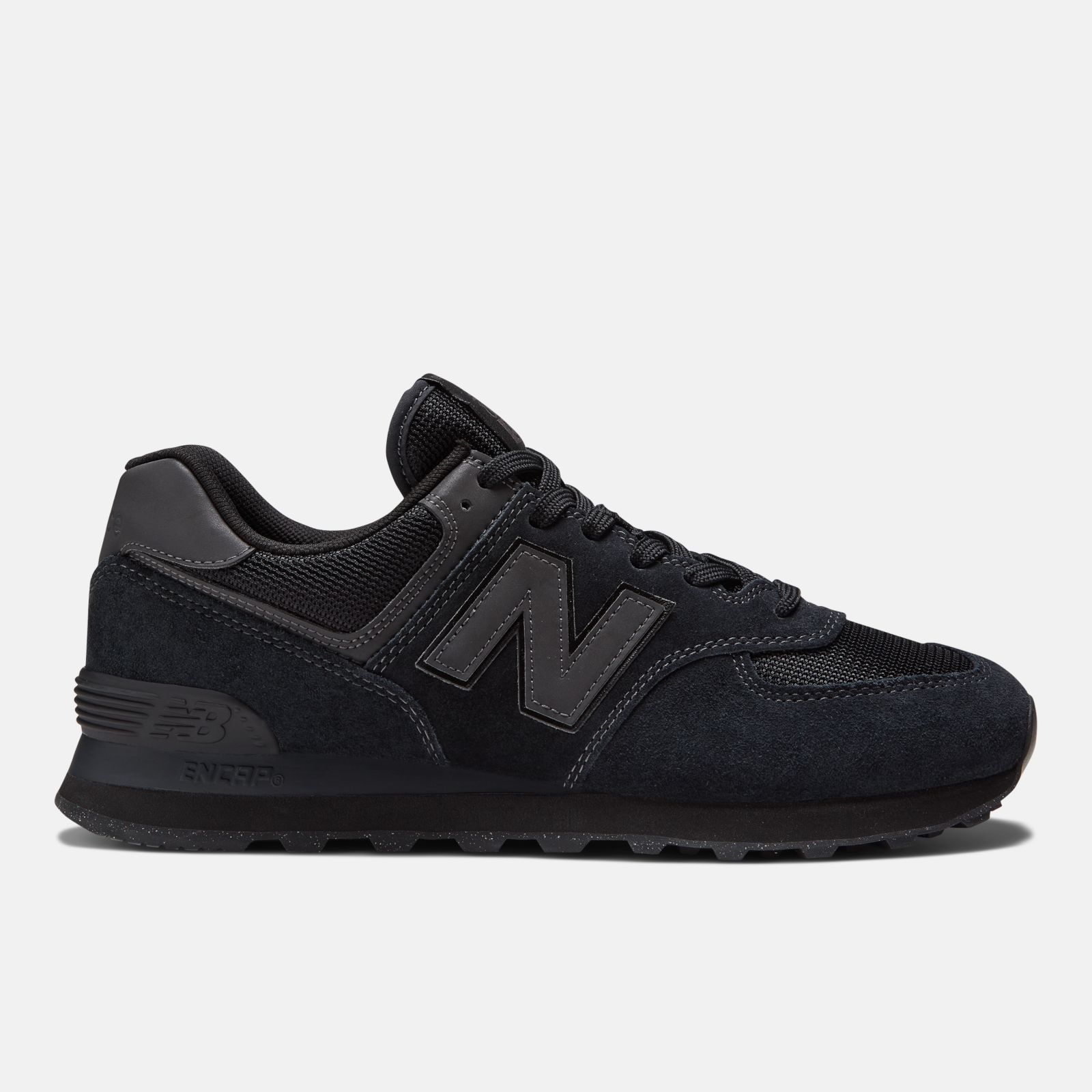 New Balance 574 Core M, Full Black, swatch