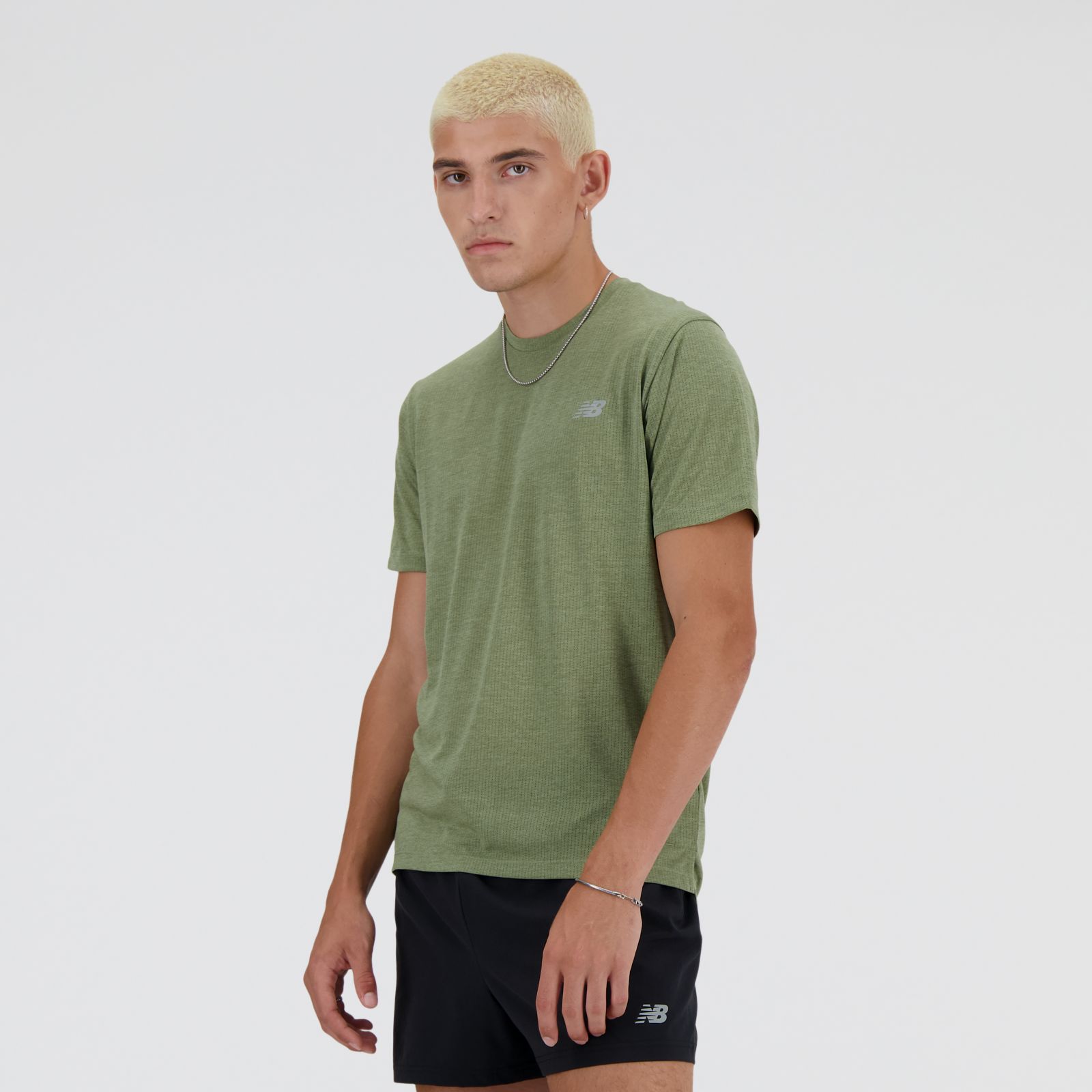 New Balance Remera Athletics T-Shirt MT41253, Dark olivine, swatch